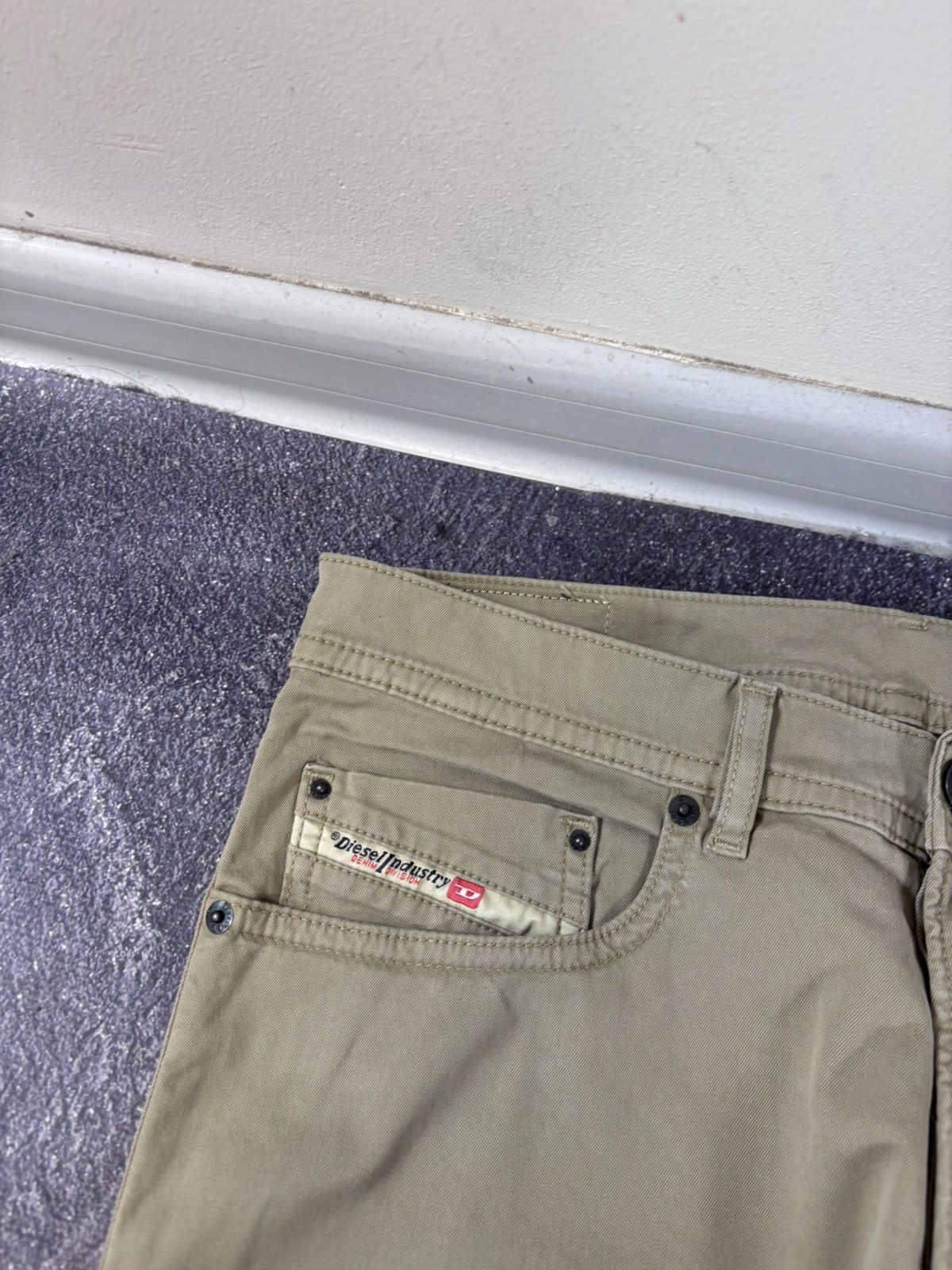 Diesel Diesel NWT Men’s Sand Beige Slim Fit Stretch Chino Pants Size US 30 / EU 46 - 7 Thumbnail