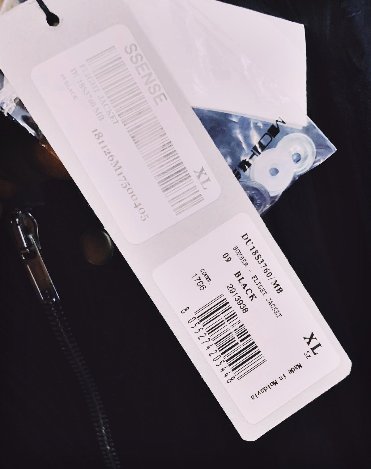 Rick Owens Drkshdw Rick Owens Drkshdw Black Flight Jacket, XL Size US XL / EU 56 / 4 - 15 Thumbnail
