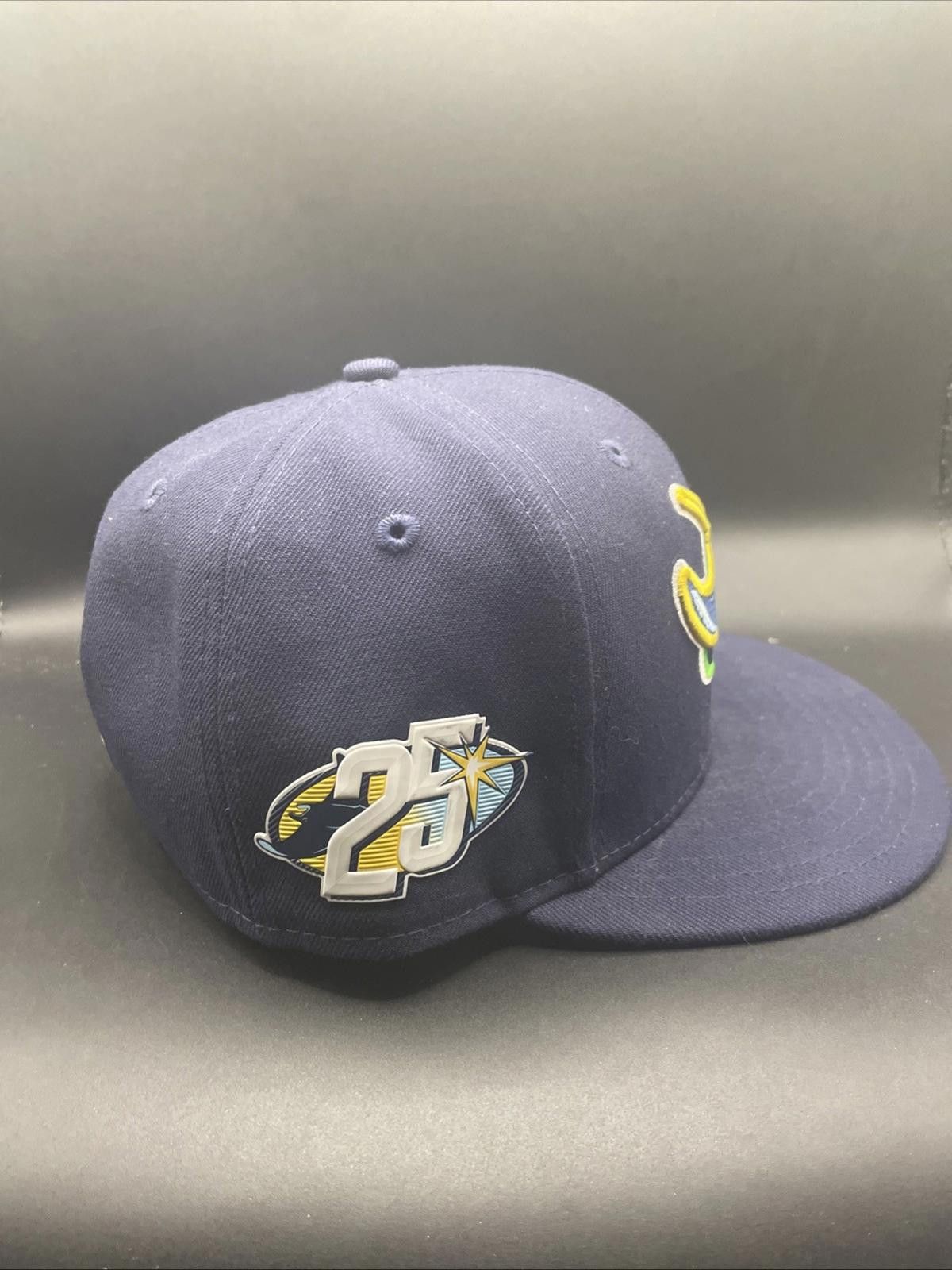 New Era Tampa Bay Rays New Era 59Fifty Hat Cap Fitted Mens 7 1/8 MLB Size ONE SIZE - 2 Thumbnail