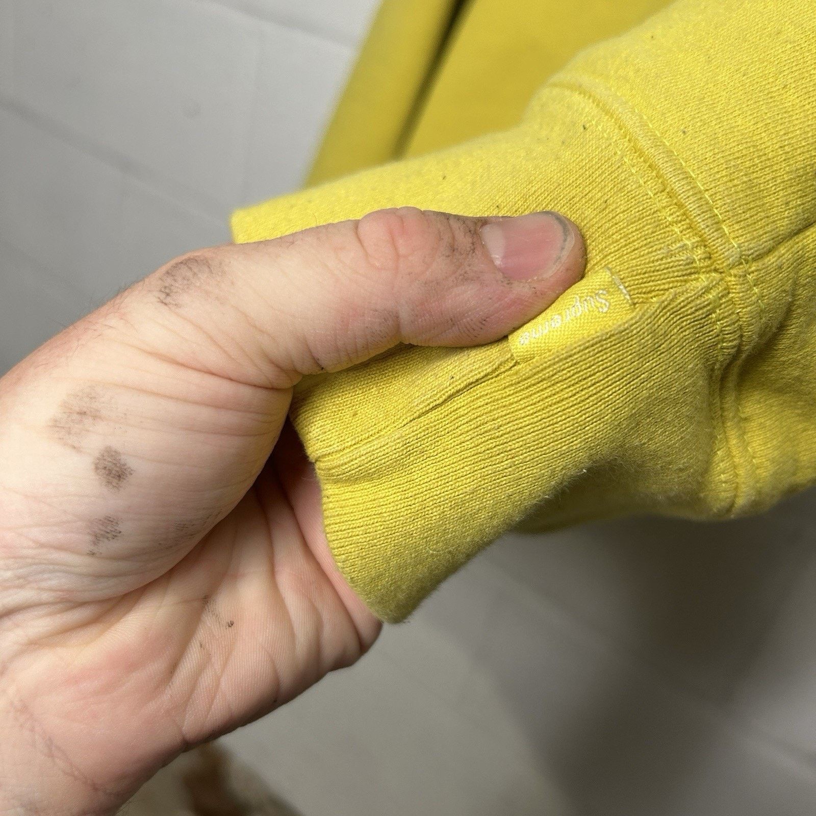 Supreme Supreme Pearl Hooded Sweatshirt “Lemon Yellow” FW20 Size US S / EU 44-46 / 1 - 8 Thumbnail