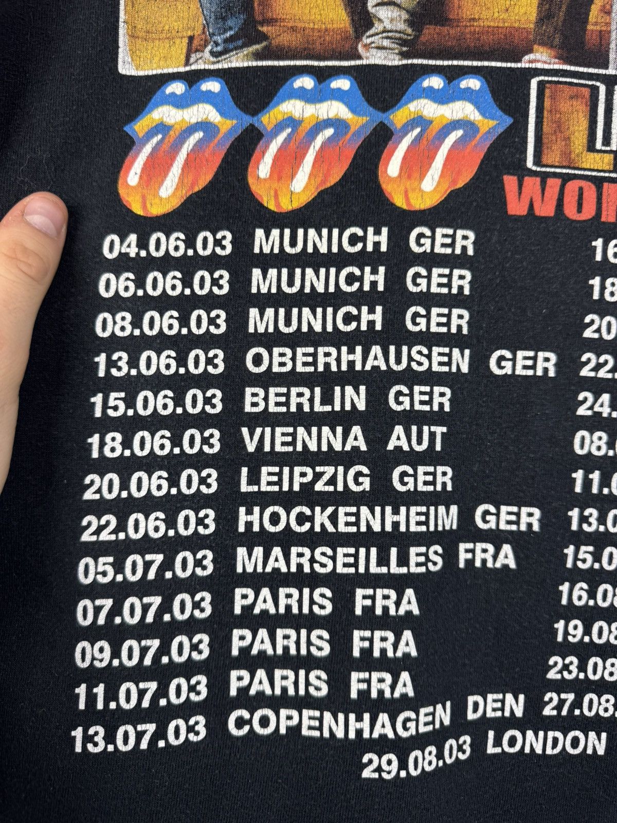 Band Tees Vintage The Rolling Stones Licks World Tour 2003 T-shirt Size US L / EU 52-54 / 3 - 22 Thumbnail