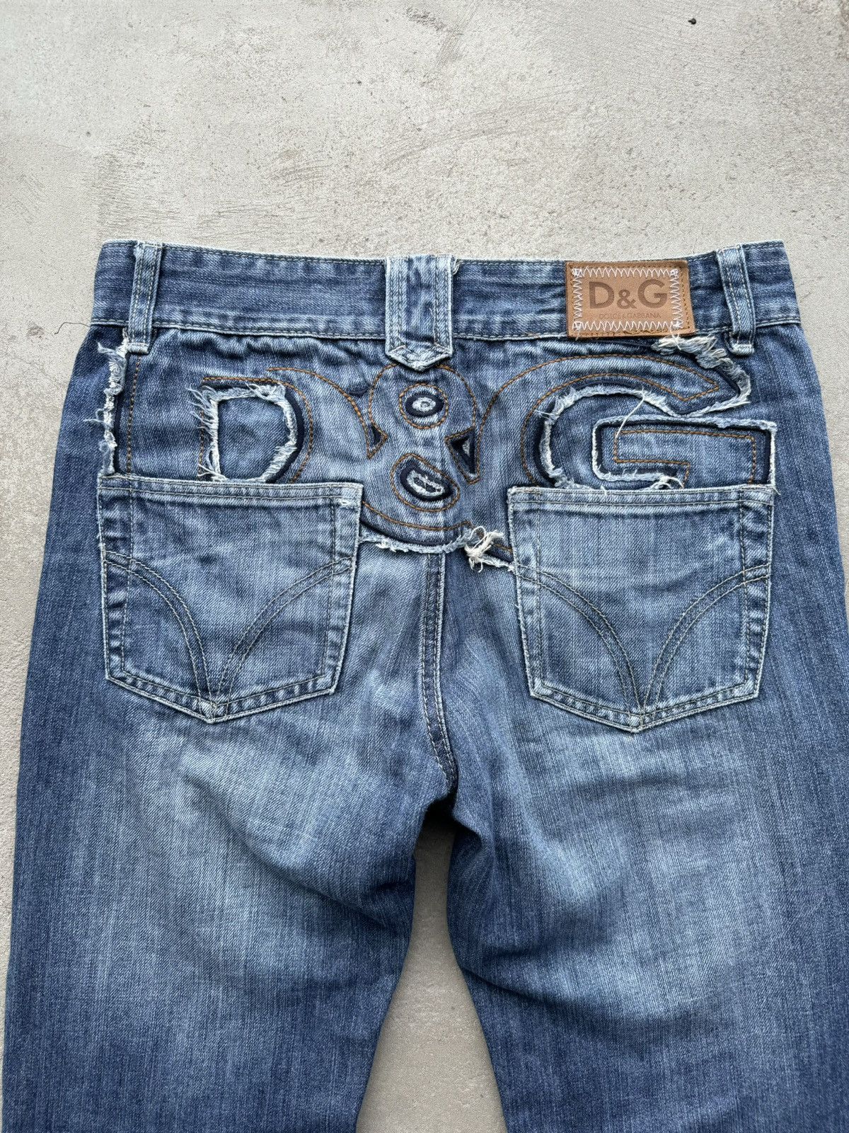 image of Dolce Gabbana Dolce&gabbana Pants Logo in Denim, Men's (Size 30)