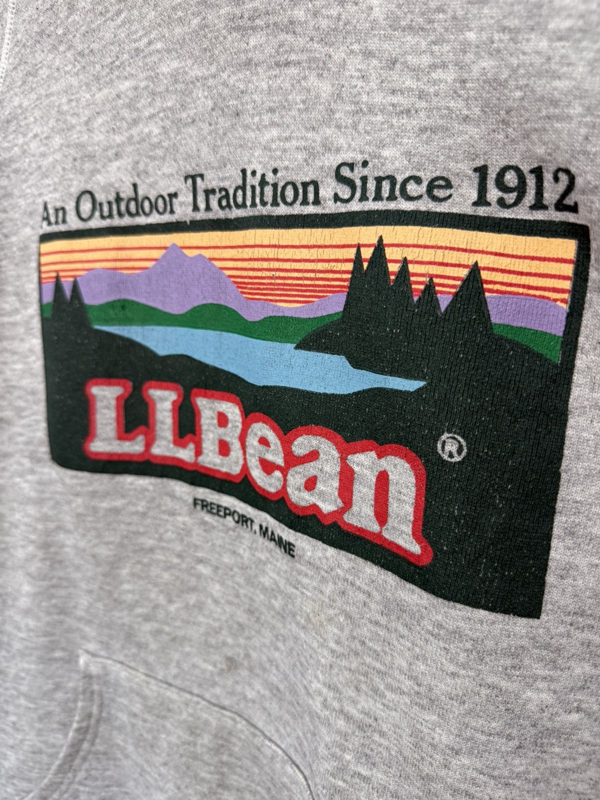 L.L. Bean 🔥 Vintage 80's L.L Bean Hanes Label Tag Hoodie Size US S / EU 44-46 / 1 - 4 Thumbnail