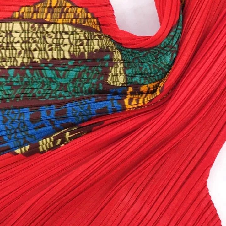 Issey Miyake issey miyake size:3 Red pleated short sleeves Size XXS / US 00 / IT 34 - 5 Thumbnail