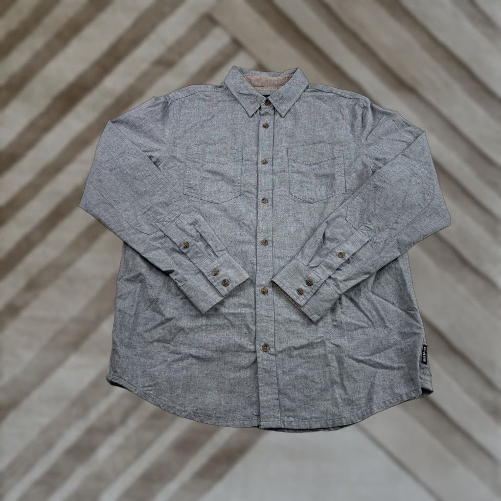 Prana VINTAGE Prana Long Sleeve Chambray Speckled Shirt Men's Small Button Up Organic Cotton Size US S / EU 44-46 / 1 - 1 Thumbnail