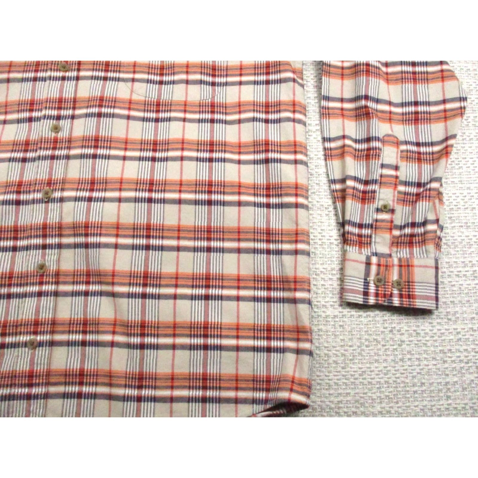 Vintage Cinch Shirt Mens M Orange Plaid Long Sleeve Button-Up Western Rodeo Shirt Mens M Casual Workwear Mens Size US M / EU 48-50 / 2 - 2 Thumbnail