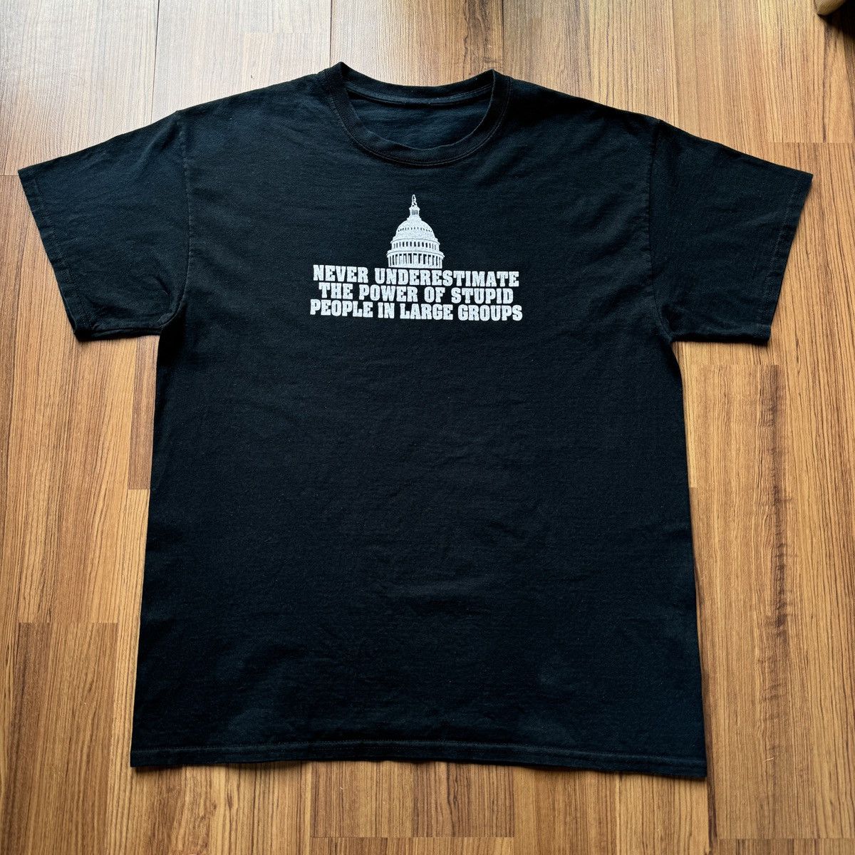 Vintage 2000s Large group of Stupid people funny tee White house Y2k Size US XL / EU 56 / 4 - 2 Thumbnail