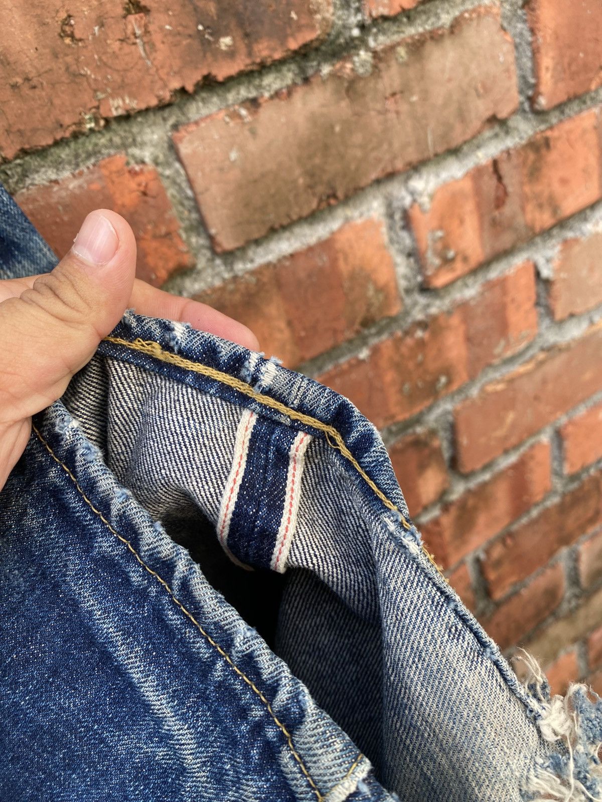 Levi's Vintage Clothing W33x35 Vintage levi's 503B redline distressed Size US 33 - 5 Thumbnail
