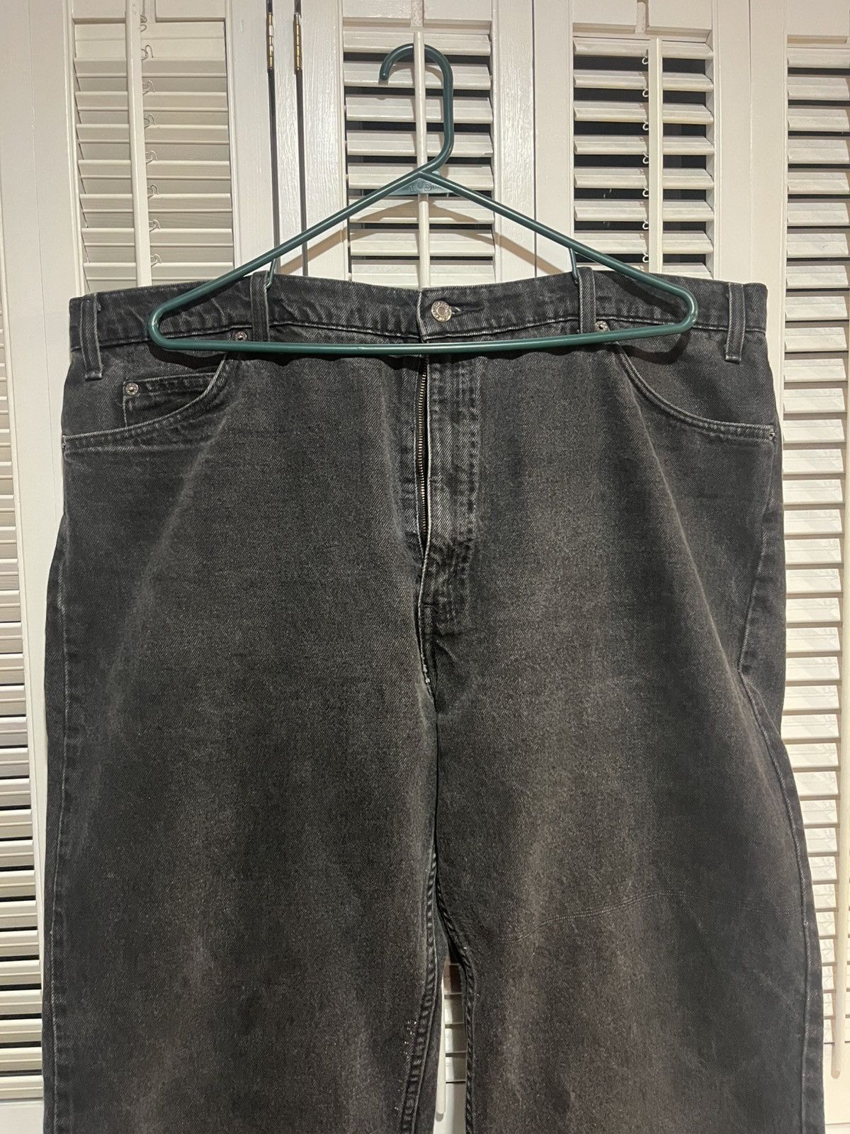 Levi's 90s Levis 554 Faded Black Paper Tag Rare XXL Denim Jeans Size US 44 / EU 60 - 2 Thumbnail
