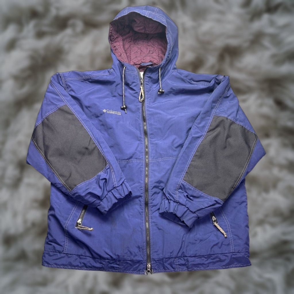 Vintage VINTAGE Columbia Sportswear Jacket Mens XL Blue Hooded Zip Windbreaker Parka 90s Retro Outdoor Casual Travel Size US XL / EU 56 / 4 - 1 Thumbnail