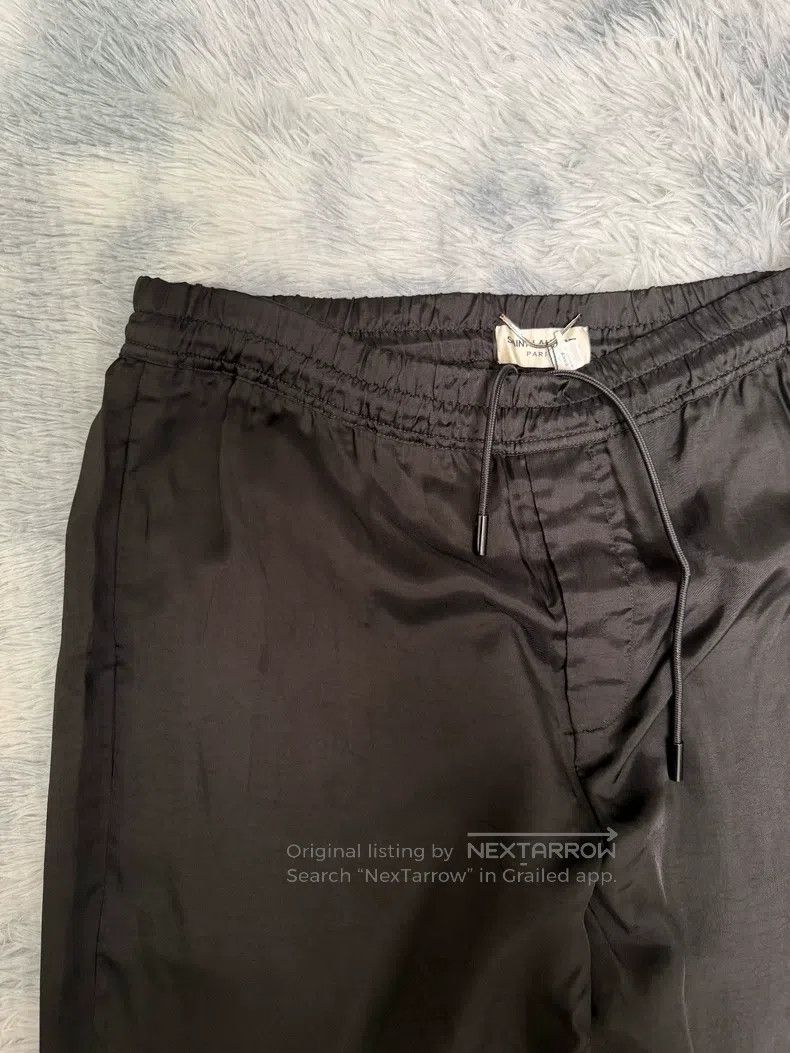 Saint Laurent Paris Saint Laurent Paris Drawstring Satin Trousers Size US 34 / EU 50 - 2 Thumbnail