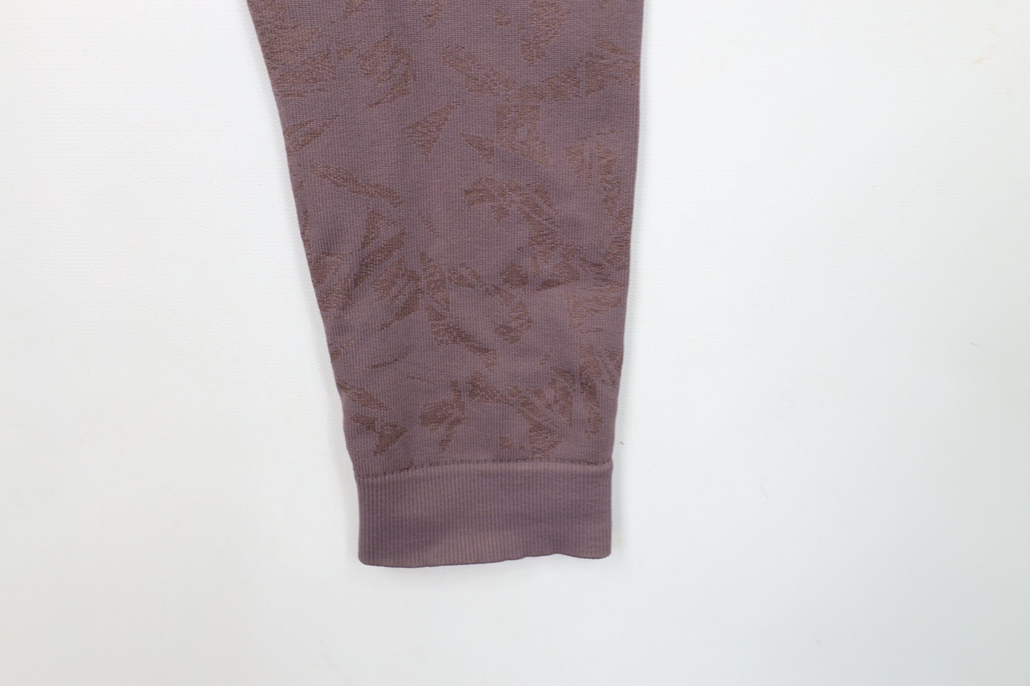 Gymshark × Vintage Gymshark Geometric Ribbed Spandex Gym Leggings Purple Size 25" / US 0 / IT 36 - 11 Thumbnail