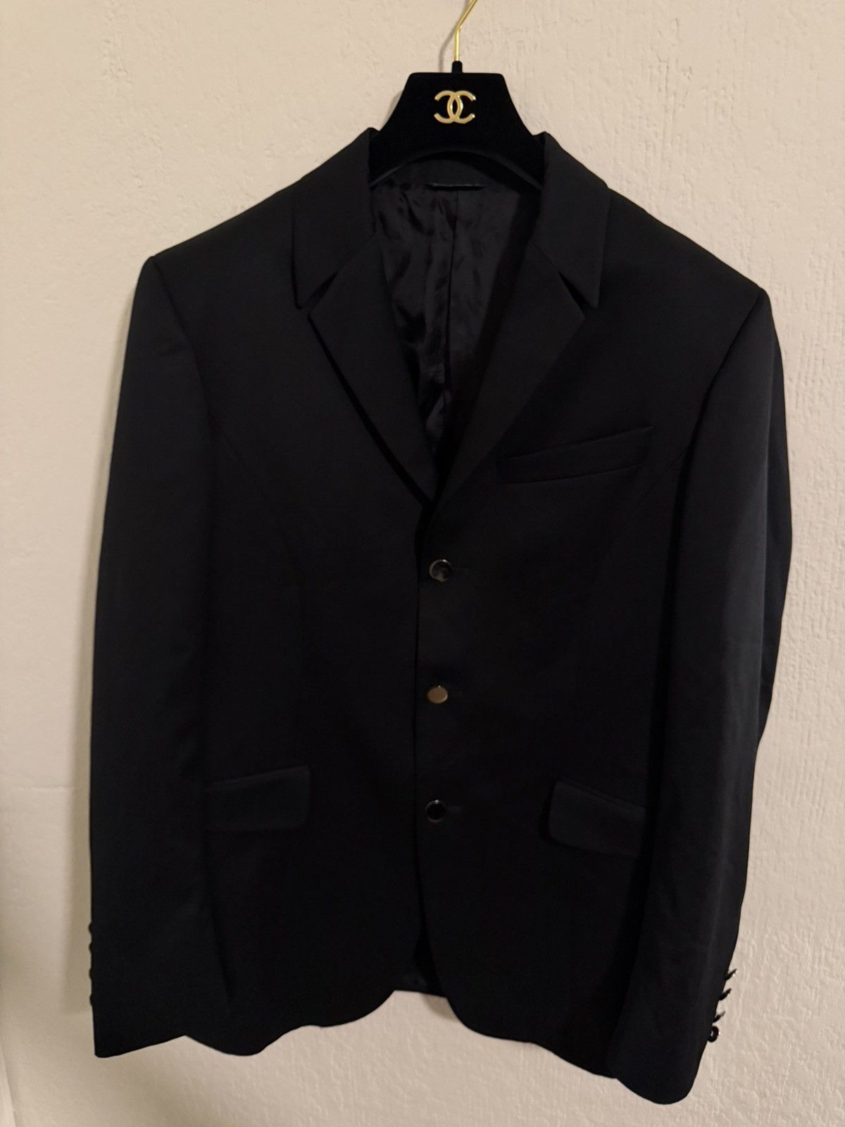 Thierry Mugler Thierry Mugler black wool blazer size 50R Size 50R - 5 Thumbnail
