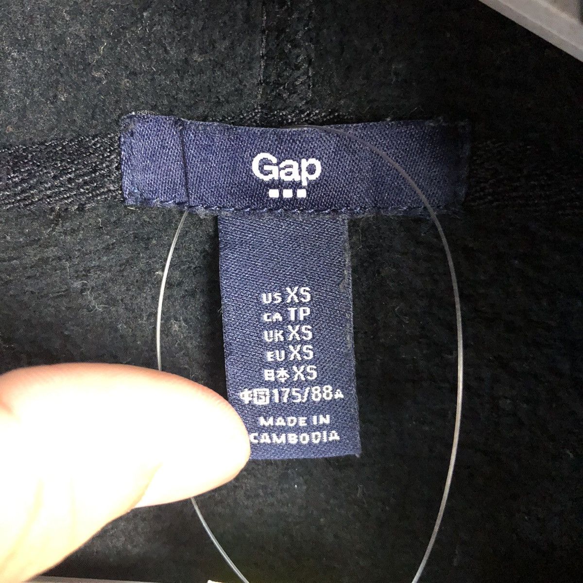 Gap Gap Black Hoodie #A1508 Size US XS / EU 42 / 0 - 10 Thumbnail