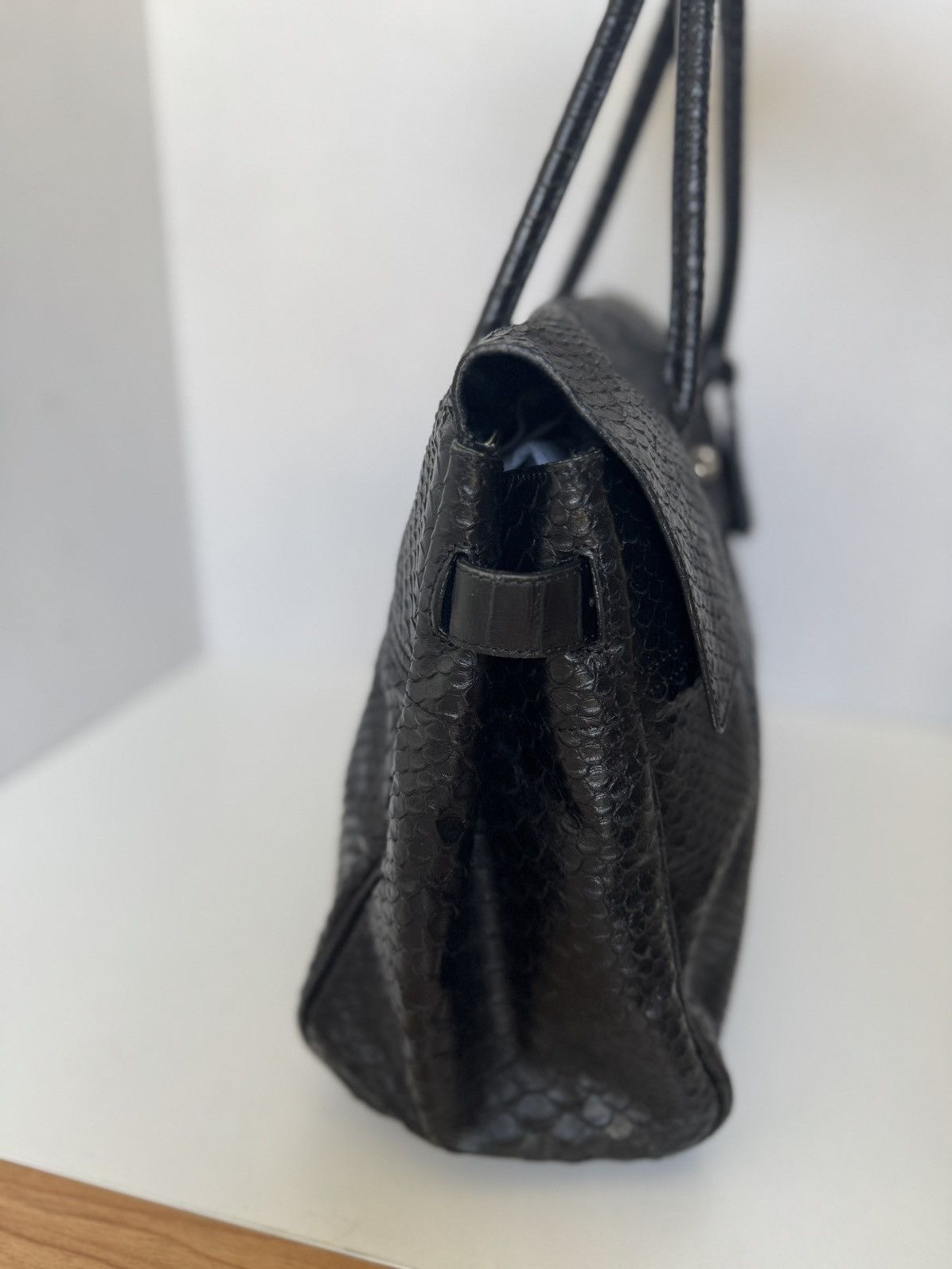 Mulberry Mulberry Silky Snake Shine Bayswater Ink Blue Size ONE SIZE - 5 Thumbnail