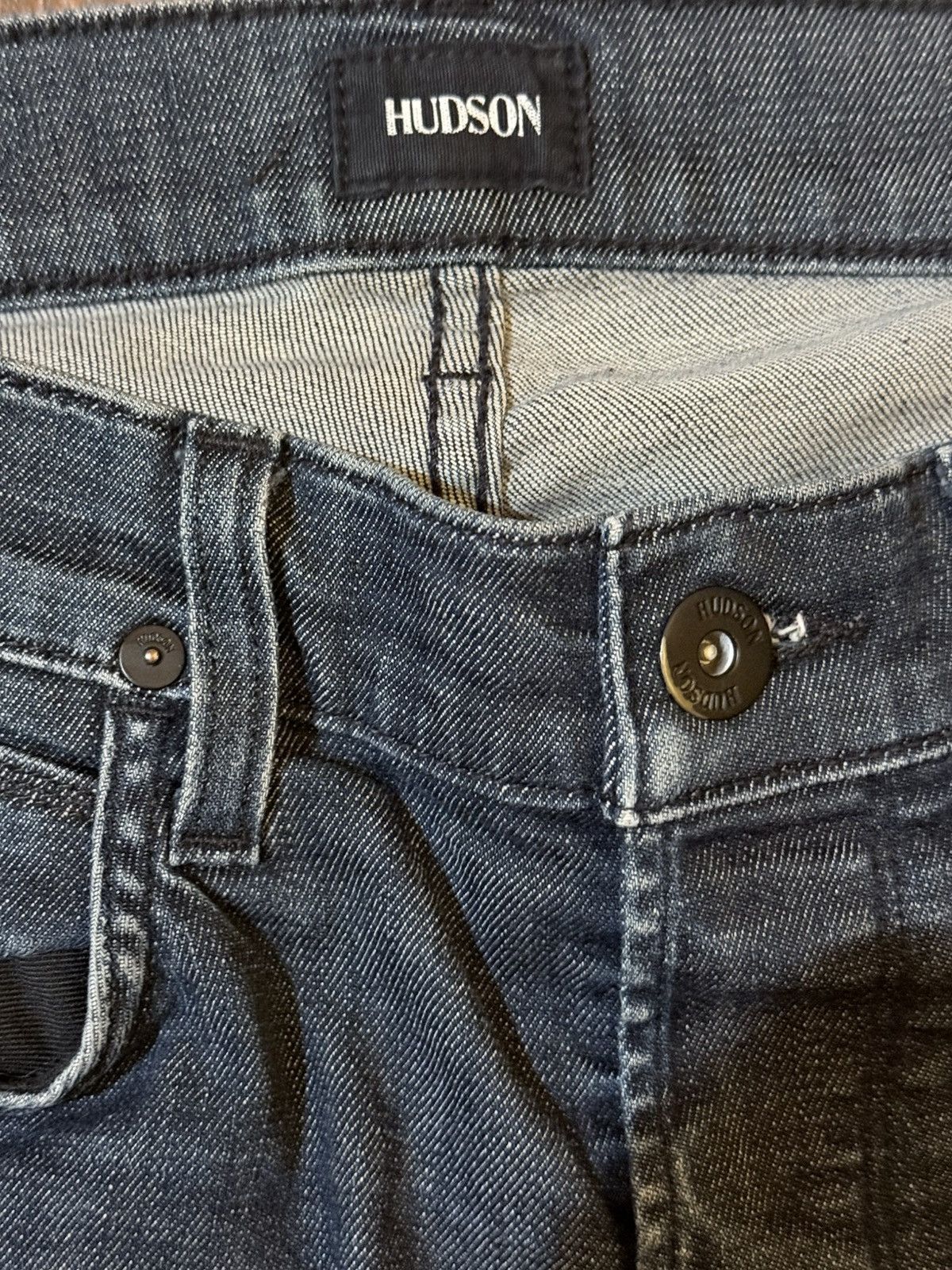 Hudson Hudson Byron Jeans Mens size 33 Dark Wash Slim Straight Size US 33 - 4 Thumbnail