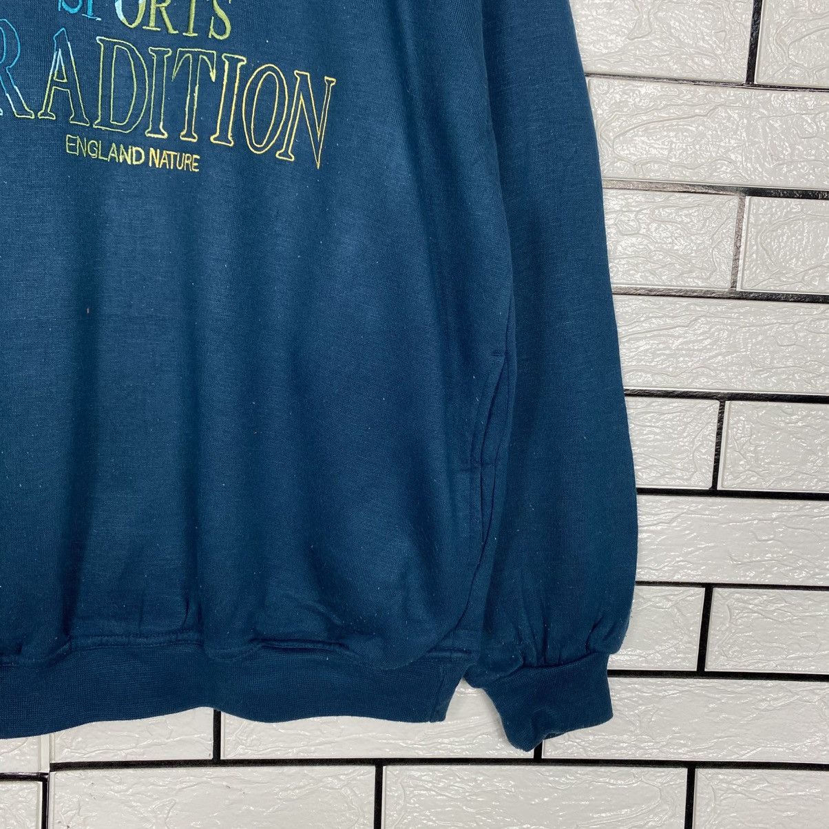 Japanese Brand 📌Vintage Sweatshirt Sports Tradition England Nature Logo Size US M / EU 48-50 / 2 - 6 Thumbnail