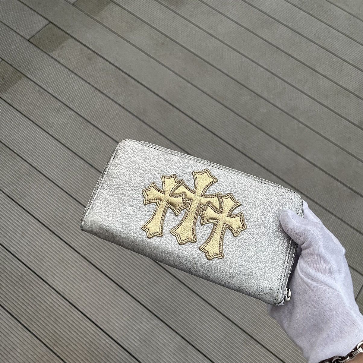 Chrome Hearts Chrome Hearts Gold Cross Metallic Wallet Size ONE SIZE - 1 Thumbnail