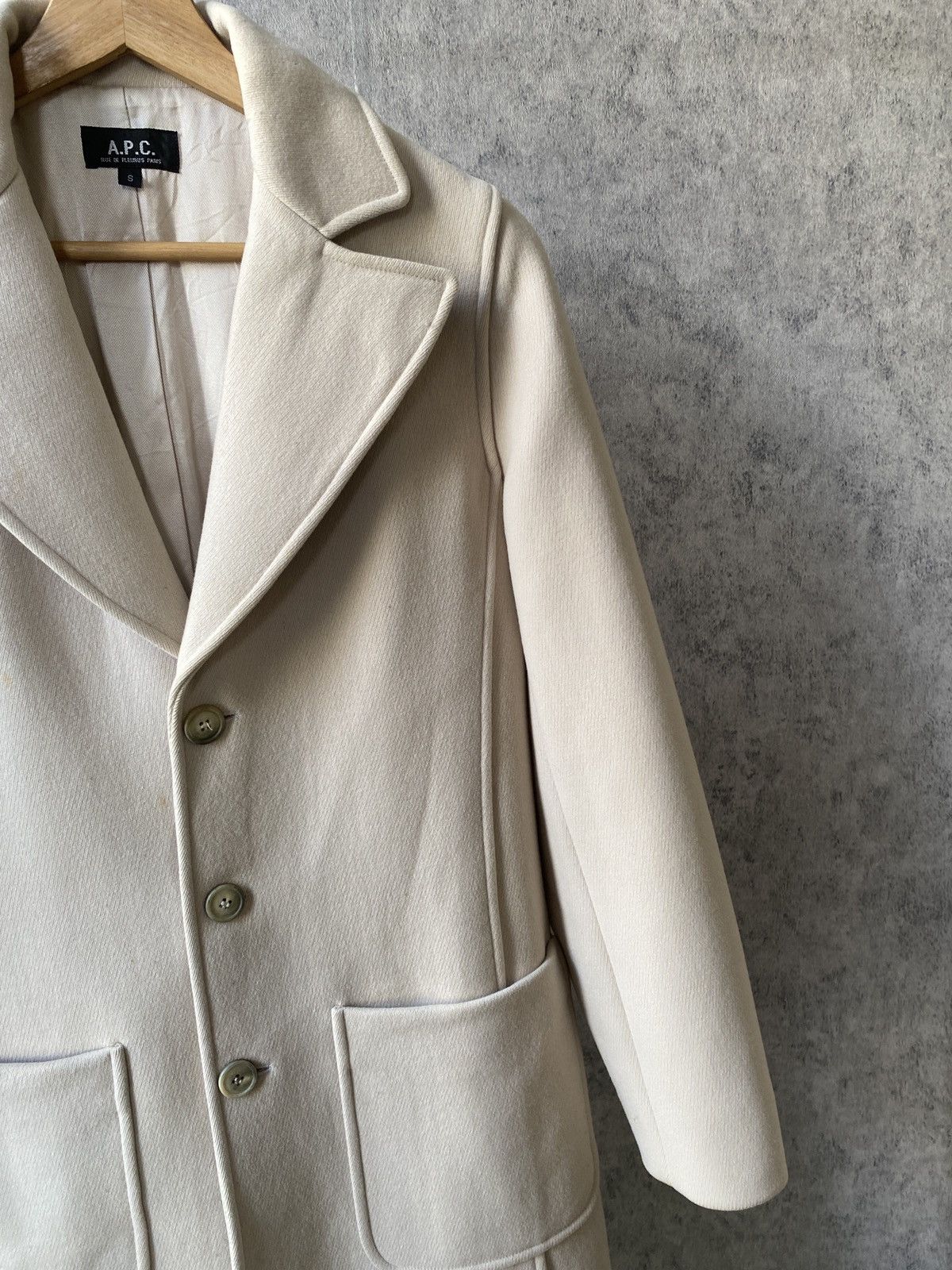 A.P.C. × Japanese Brand A.P.C Japan Laine Wool Heavy Long Coat Size US S / EU 44-46 / 1 - 6 Thumbnail