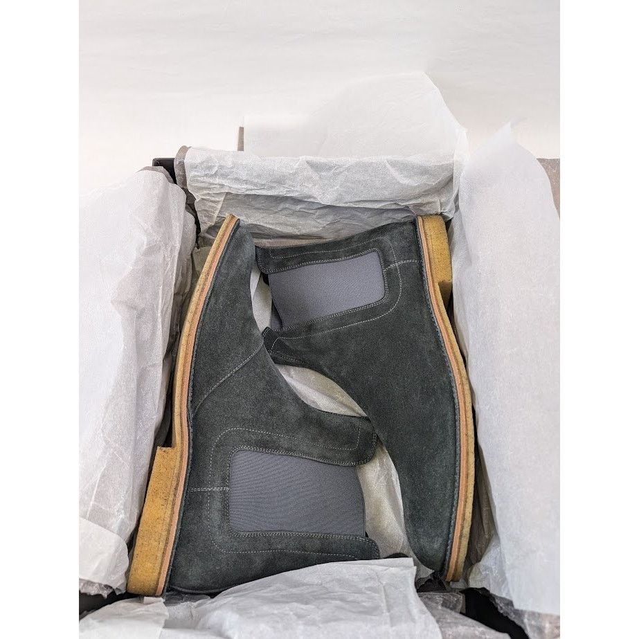 Bottega Veneta o1rshd1 Calf Suede Pelle Boots in Ardoise Size US 13 / EU 46 - 23 Thumbnail