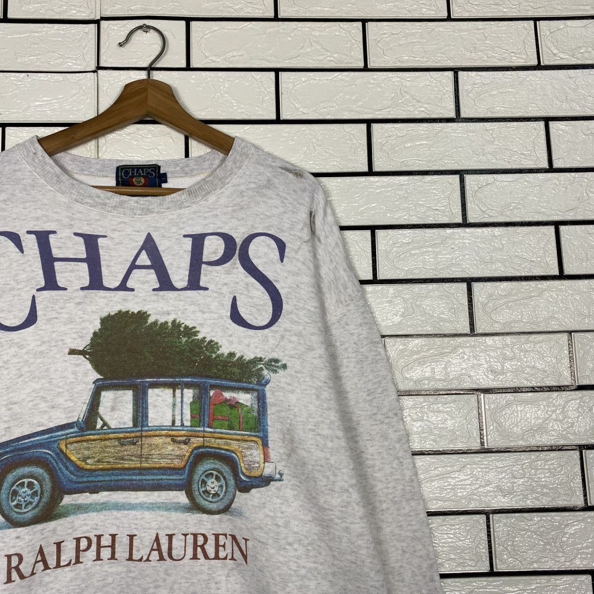 Ralph Lauren 🔥VINTAGE DISTRESSED SWEATSHIRT CHAPS RALPH LAUREN JEEP Size US L / EU 52-54 / 3 - 6 Thumbnail