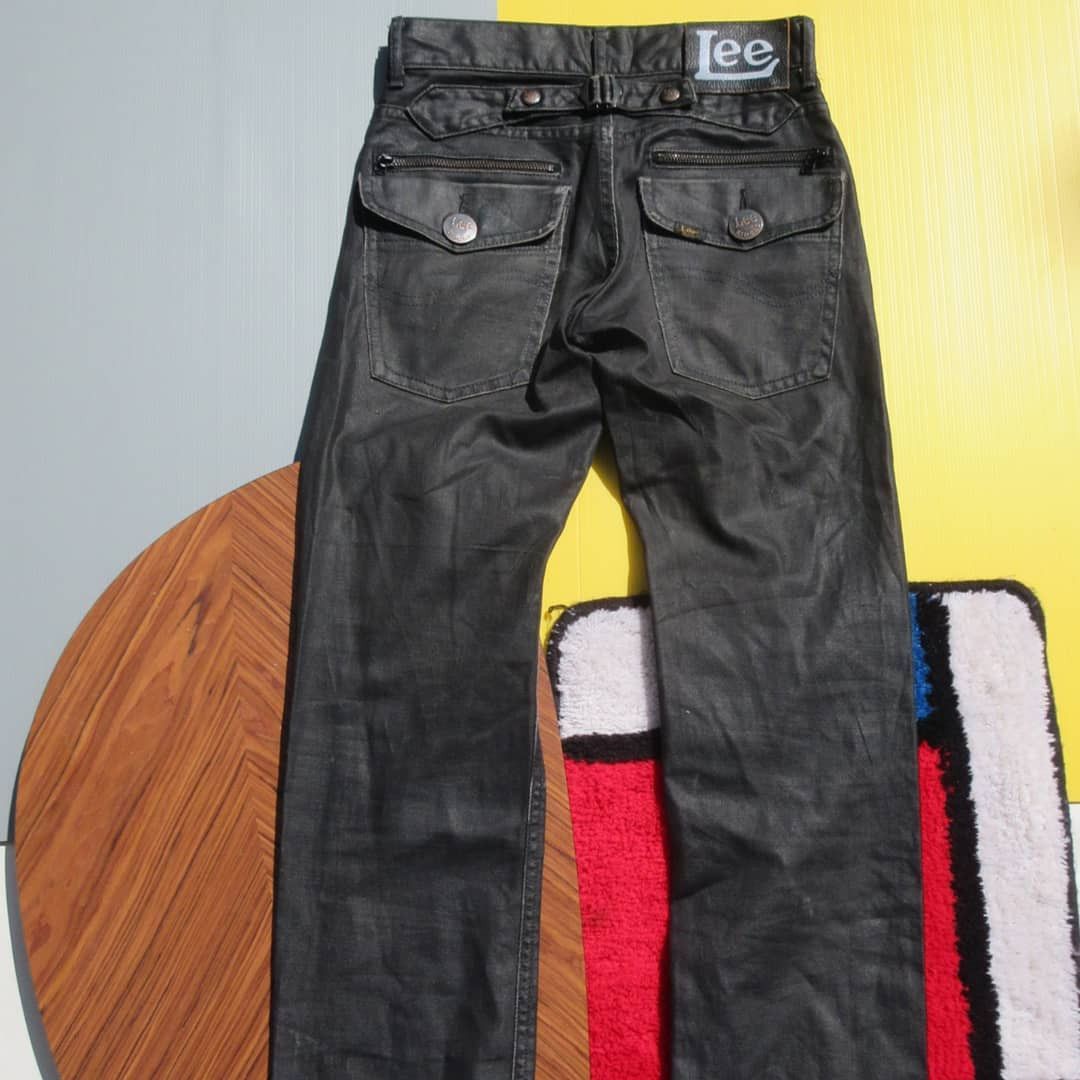Lee × Vintage Lee Rider all Leather biker pants Rocker Trouser Pants Size US 26 / EU 42 - 5 Thumbnail