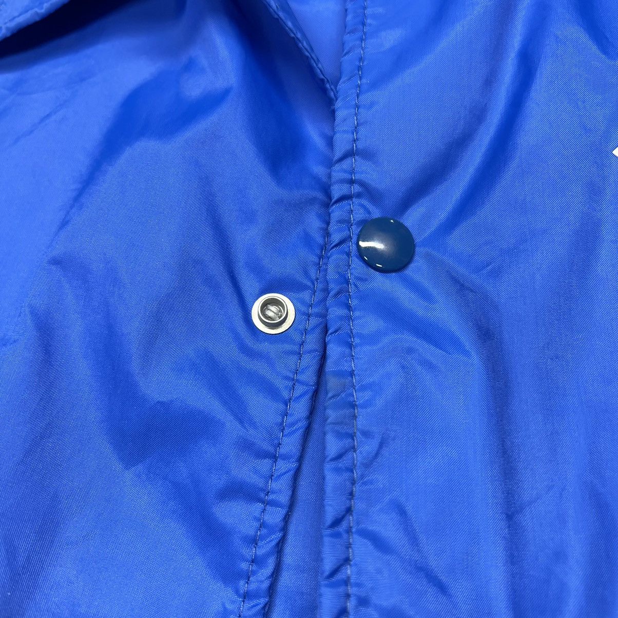 Vintage VTG Coaches Jacket Blue Windbreaker Snap Nylon MVP Union 90s Size US L / EU 52-54 / 3 - 12 Thumbnail