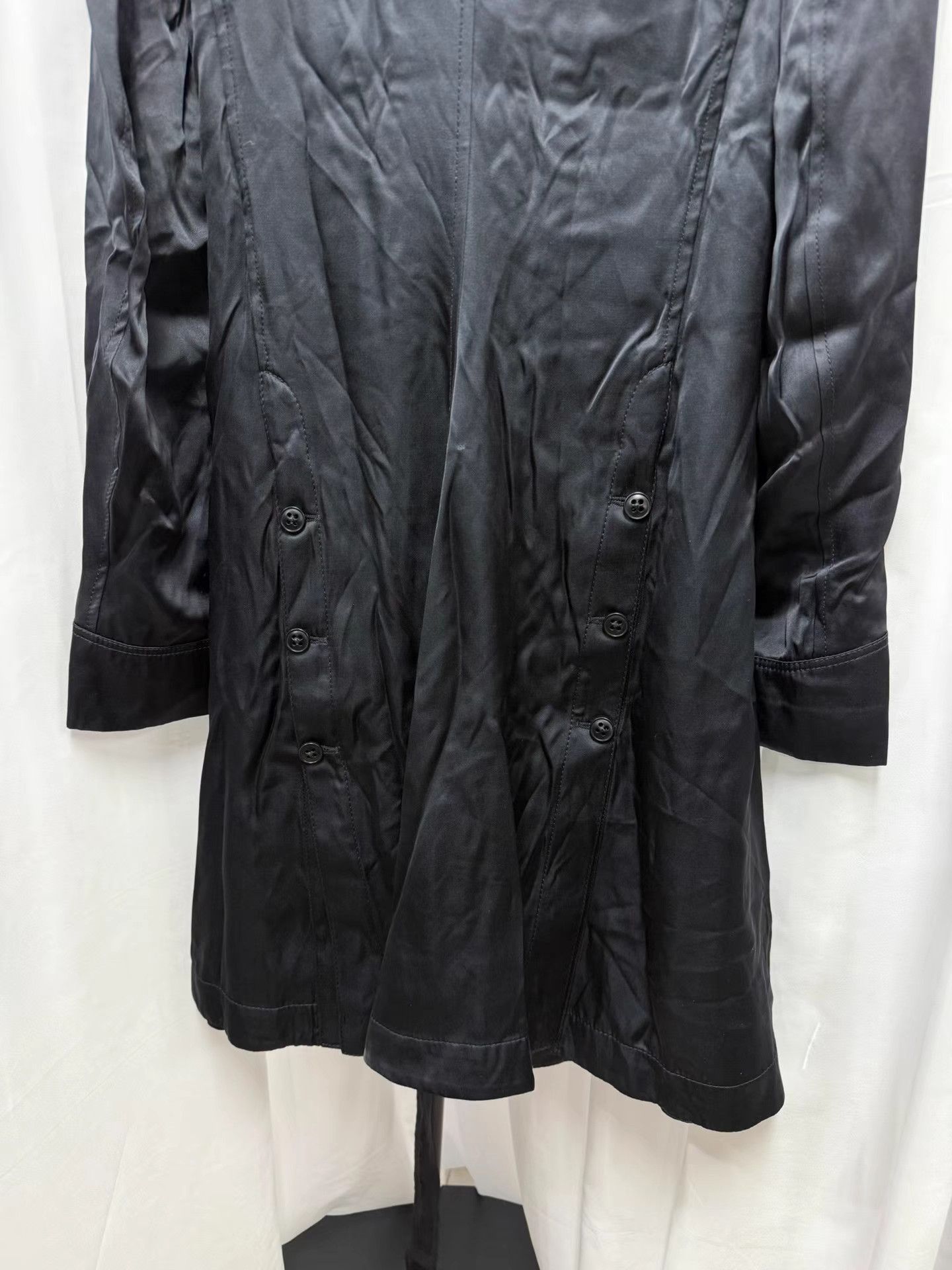 Ann Demeulemeester Ann Demeulemeester 100% Silk Stand Collar Court Coat K20 Size XXS / US 00 / IT 34 - 8 Thumbnail