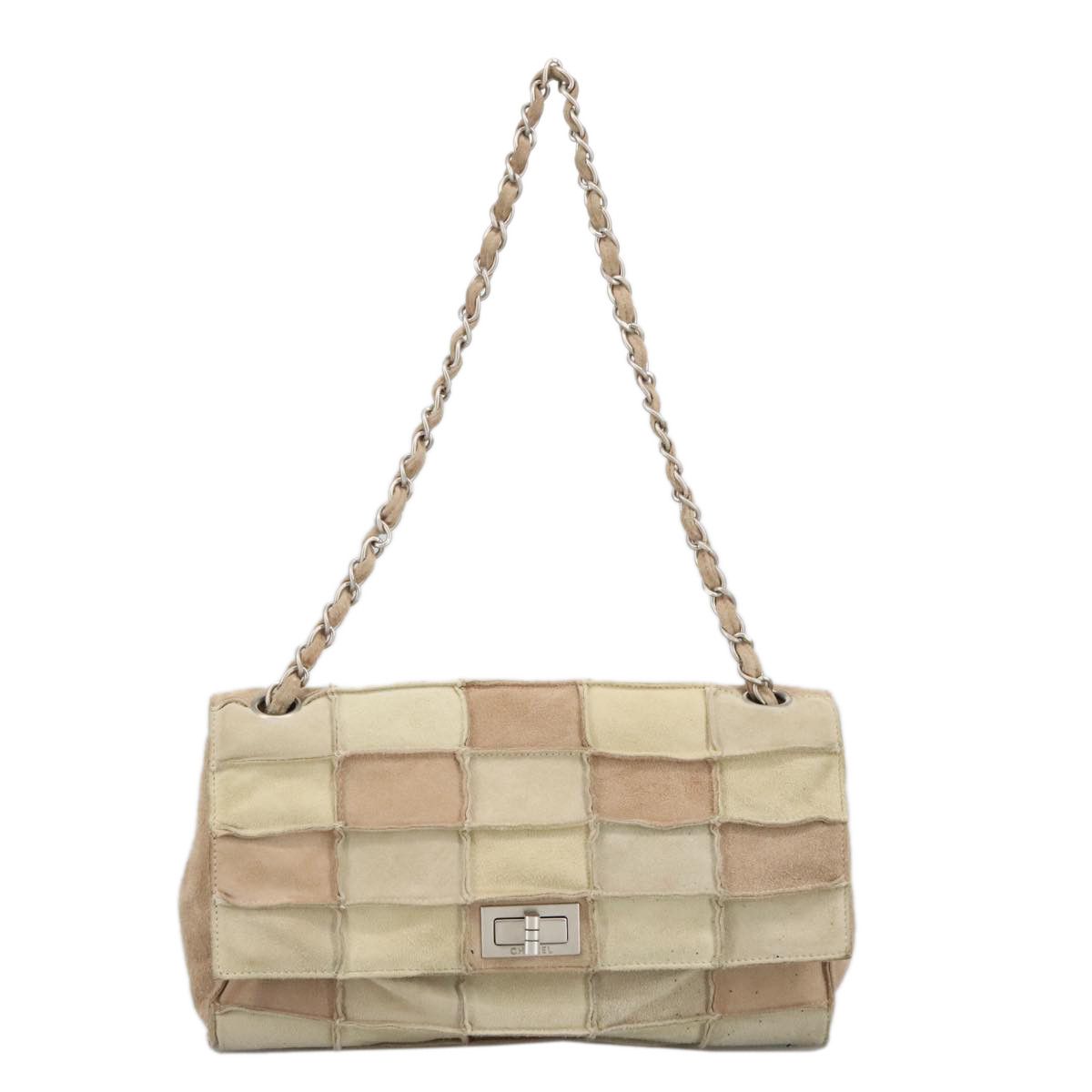 Chanel 2,55 Beige Suede Shoulder Bag (Pre-Owned) Size ONE SIZE - 1 Thumbnail