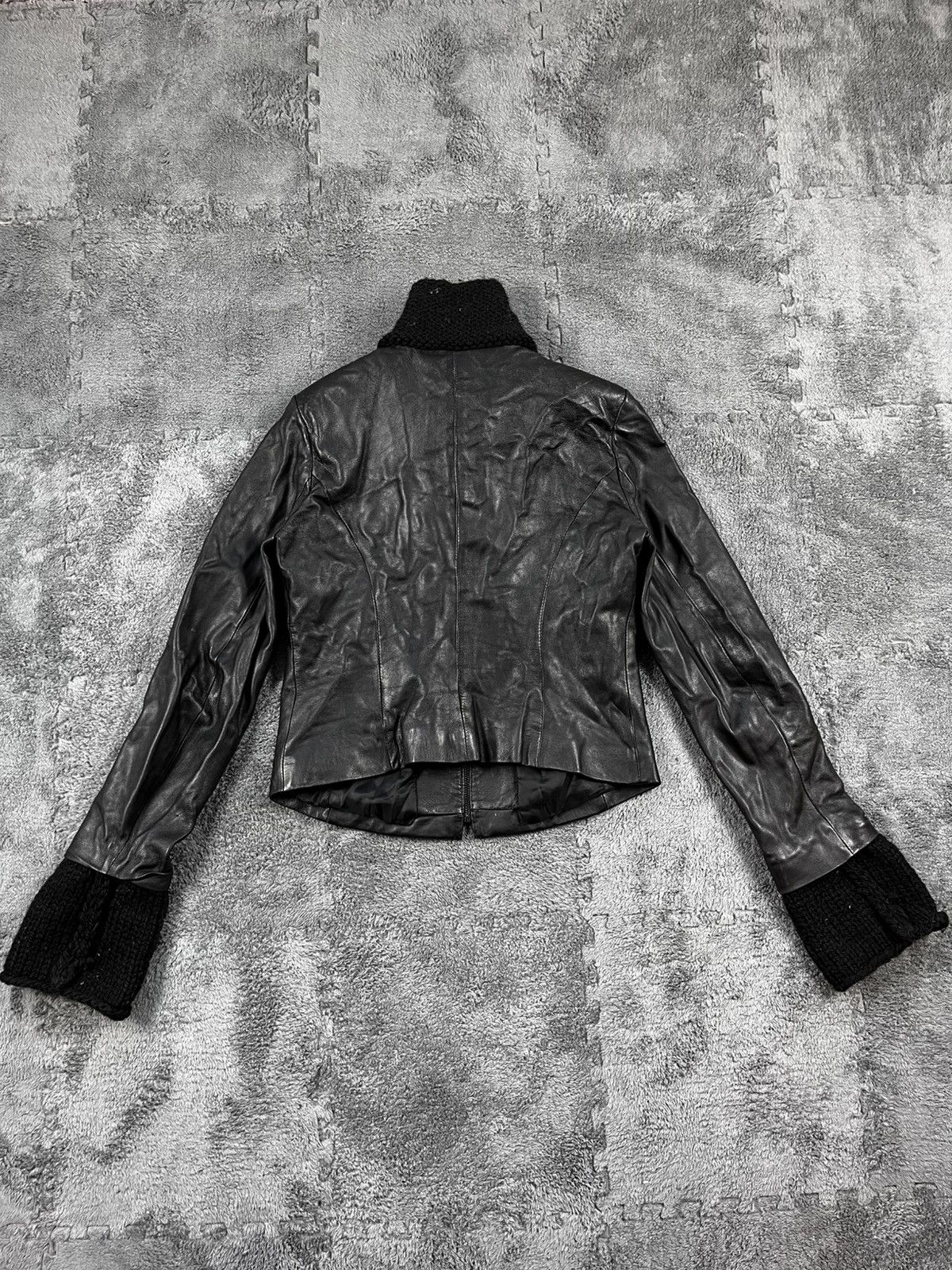Genuine Leather Vintage Rick Owens Style Leather Gothic Jacket Opium Size L / US 10 / IT 46 - 6 Thumbnail