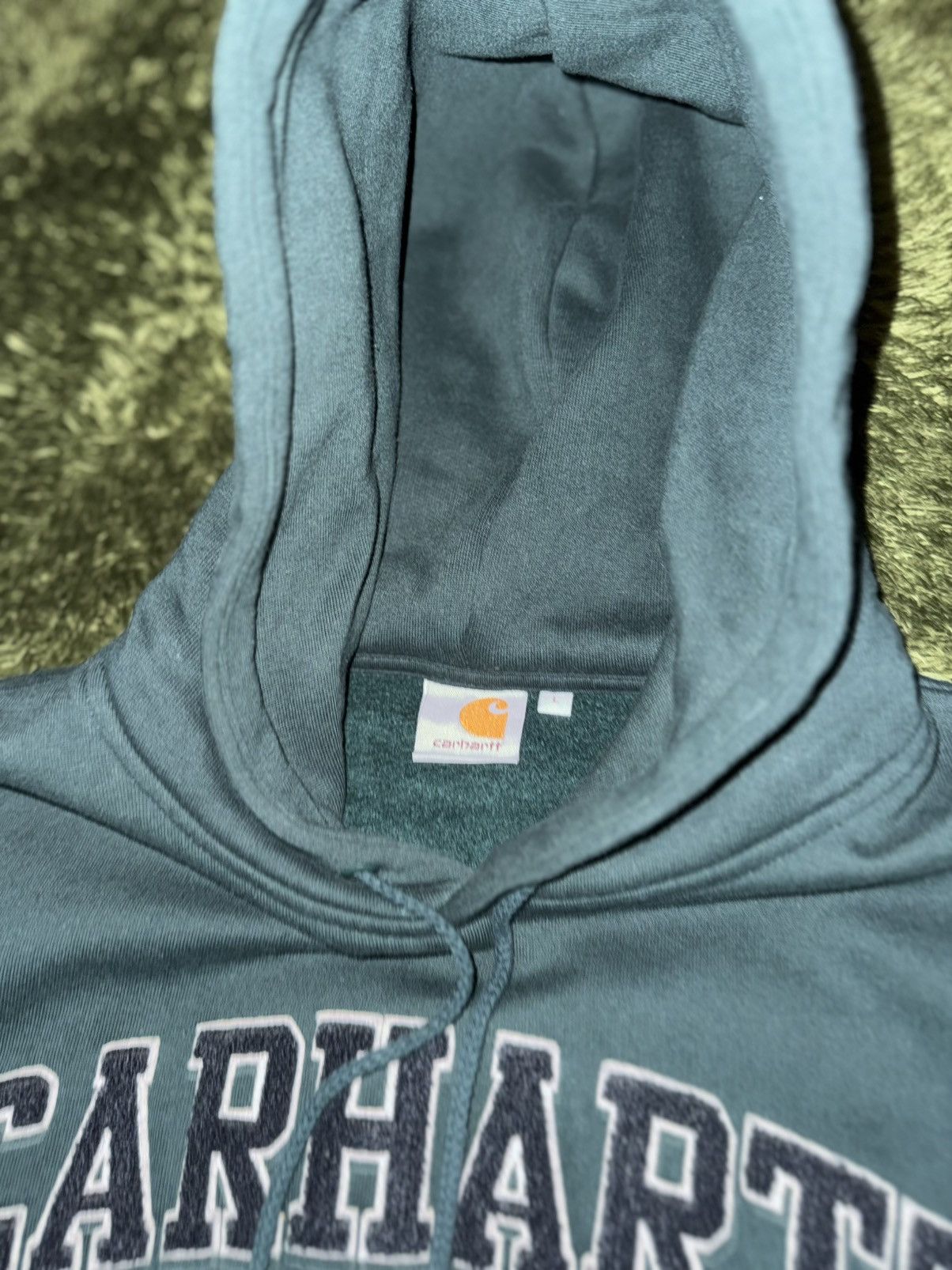 Carhartt Wip [L] Carhartt WIP Arch Fleece Logo Hoodie Green Size US L / EU 52-54 / 3 - 3 Thumbnail