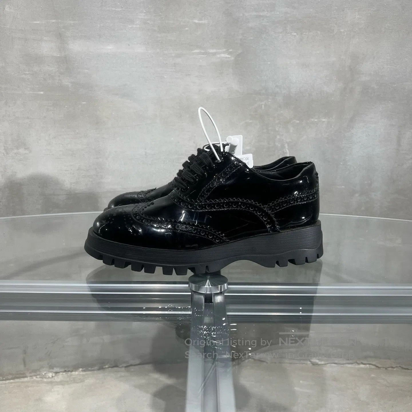 Prada Prada Lefu shoes with a glossy finish and leather uppers Size US 5.5 / IT 35.5 - 3 Thumbnail