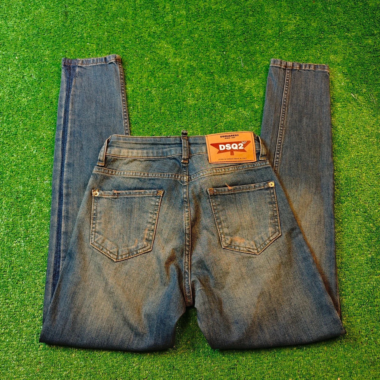 Dsquared2 Dsquared2 Jeans Womens 27 blue slim skinny ripped distressed Size 27" / US 4 / IT 40 - 1 Thumbnail