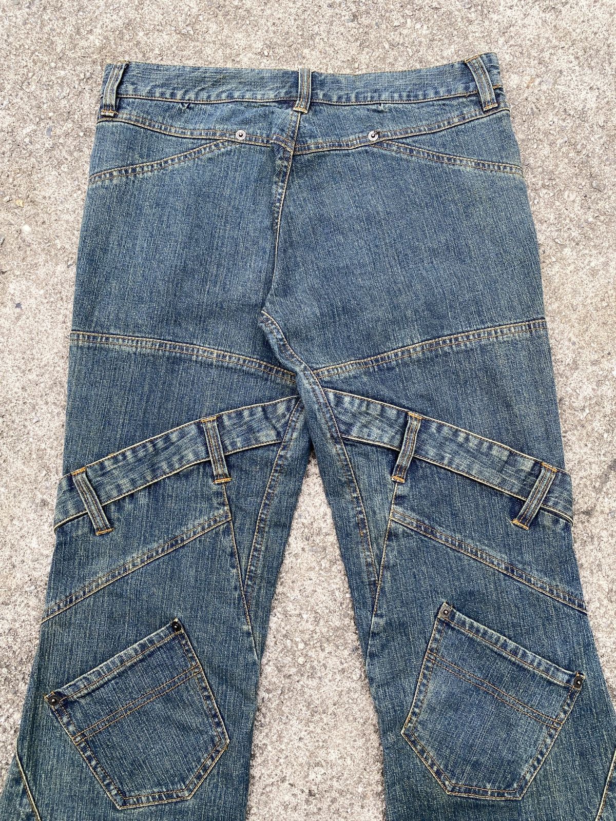 If Six Was Nine × Japanese Brand × Tornado Mart 1990s - Pride International Design Flare Jeans Size US 30 / EU 46 - 10 Thumbnail