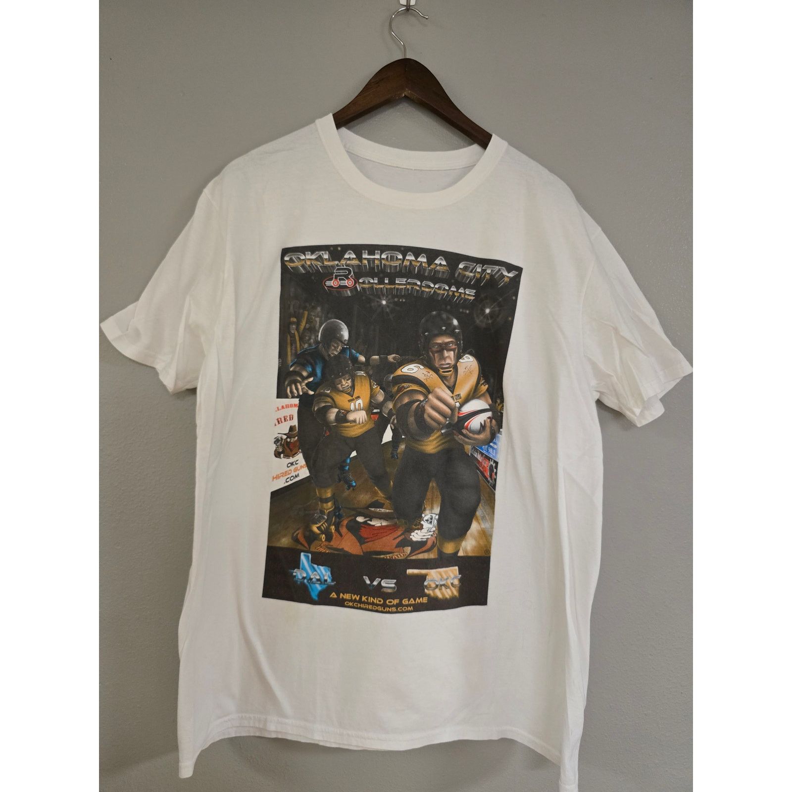Vintage Roller Skate Shirt Oklahoma City Rollerdome Graphic Tee XL Size US XL / EU 56 / 4 - 1 Thumbnail
