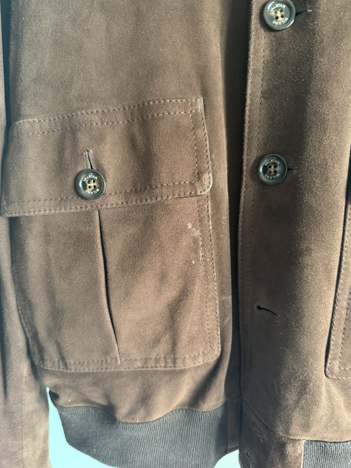 Valstar Dark Brown Unlined Suede Valstarino Jacket Size US S / EU 44-46 / 1 - 5 Thumbnail