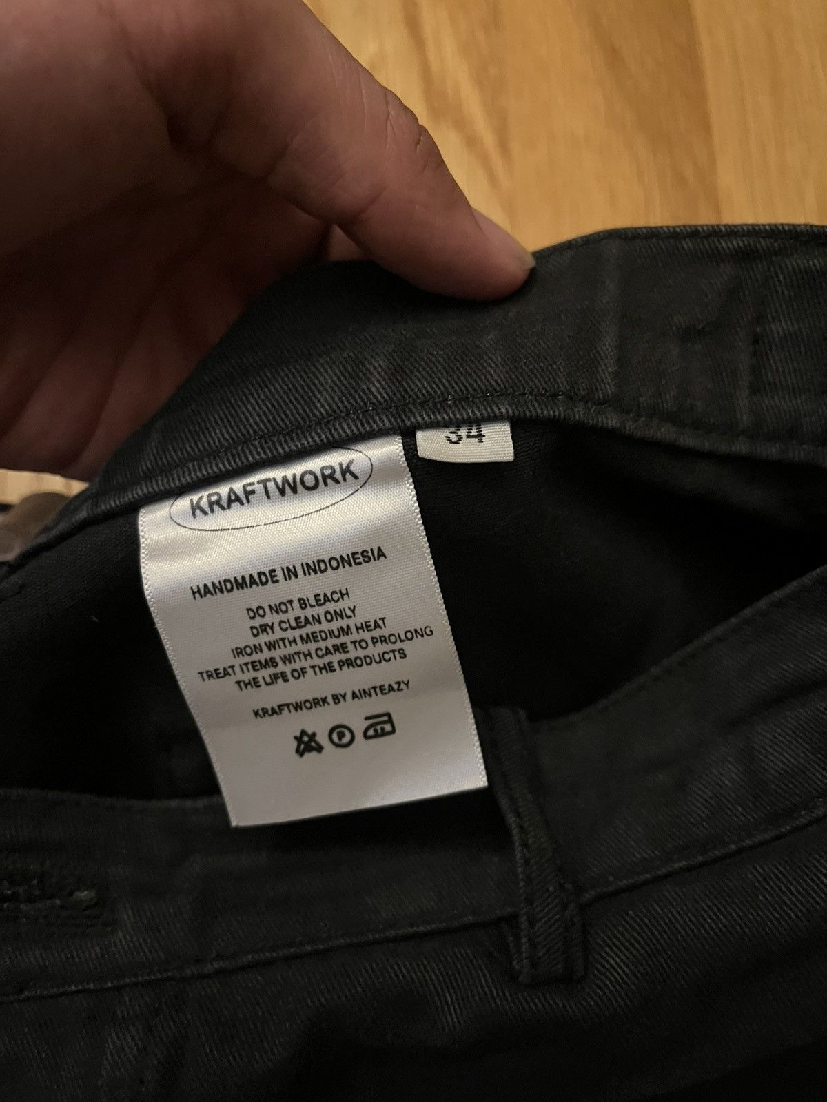 Japanese Brand Kraftwork Aint Eazy Double Knee Multipocket Pants Size US 34 / EU 50 - 4 Thumbnail