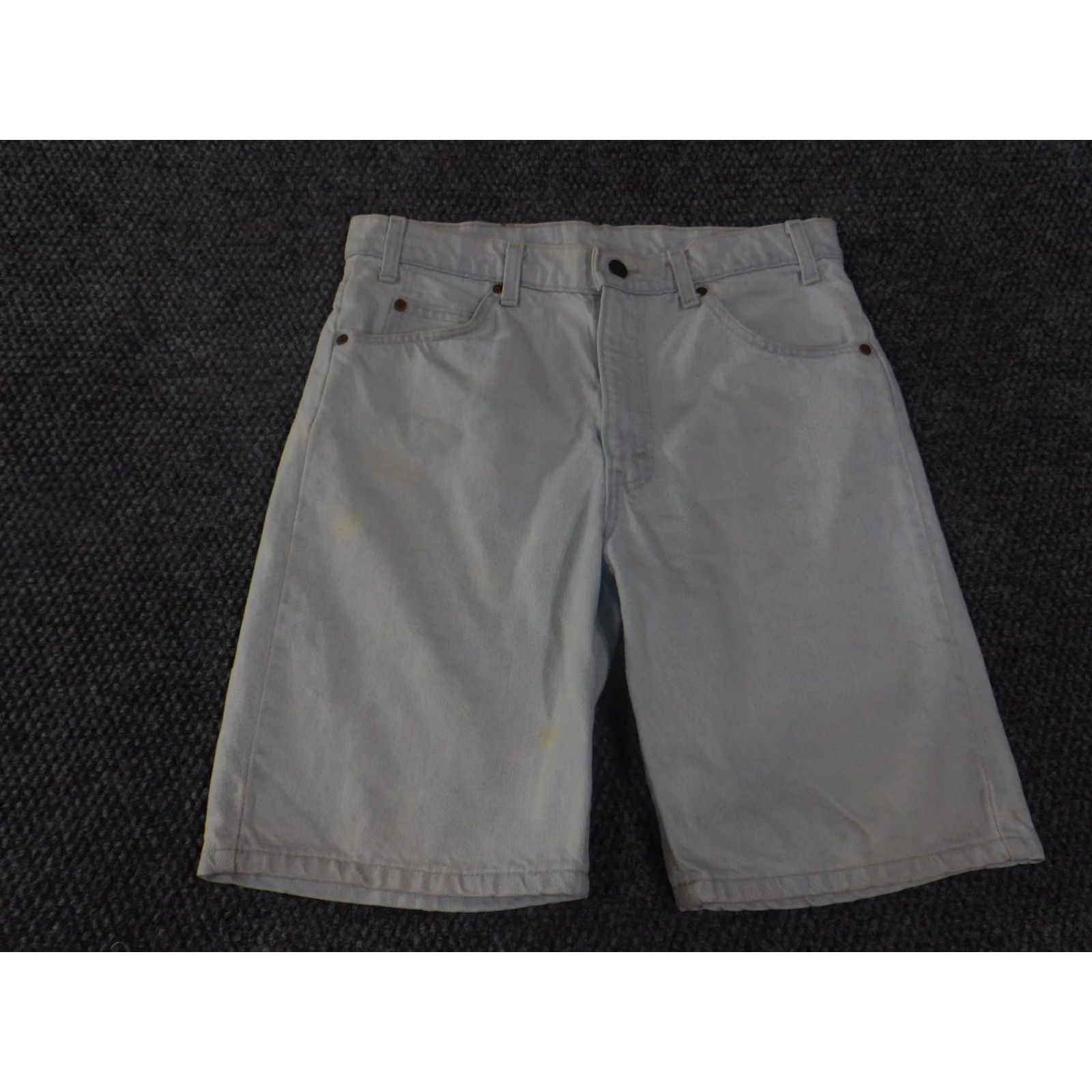 Levi's VINTAGE Levi's 505 Shorts Mens 33 Beige Denim Chino 5-Pocket 10 In Inseam Beige Regular Men Vintage Set Orange Tab Casual Summer Spring Fall Size US 33 - 4 Thumbnail