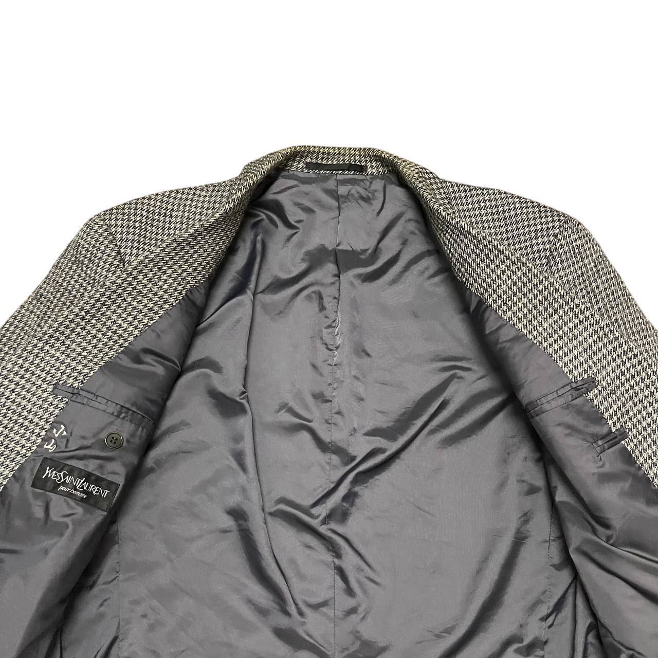 Yves Saint Laurent Vintage YSL Yves Saint Laurent Houndstooth Wool Blazer Size US M / EU 48-50 / 2 - 6 Thumbnail