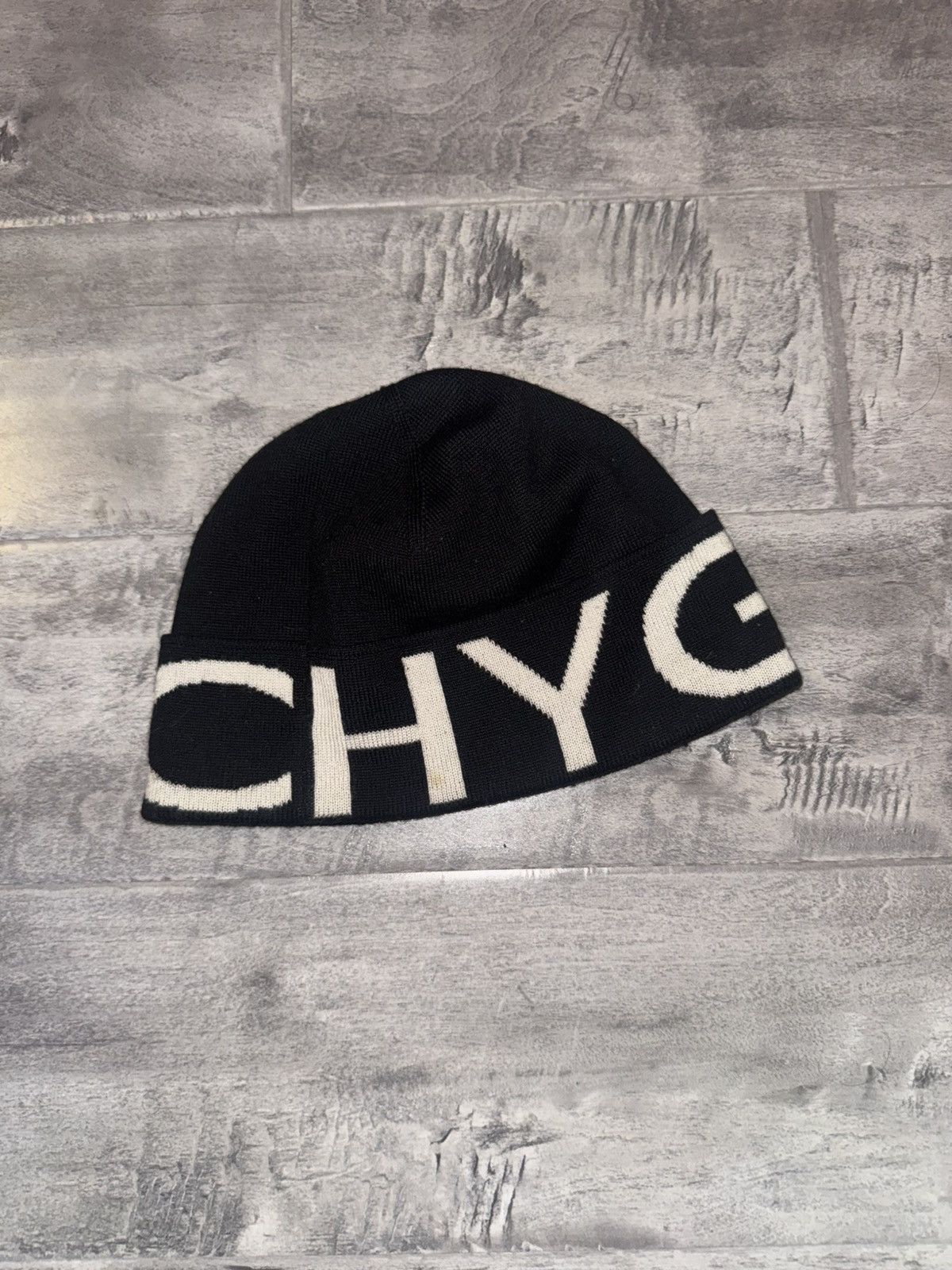 Givenchy Givenchy Logo Beanie Black Size ONE SIZE - 7 Thumbnail