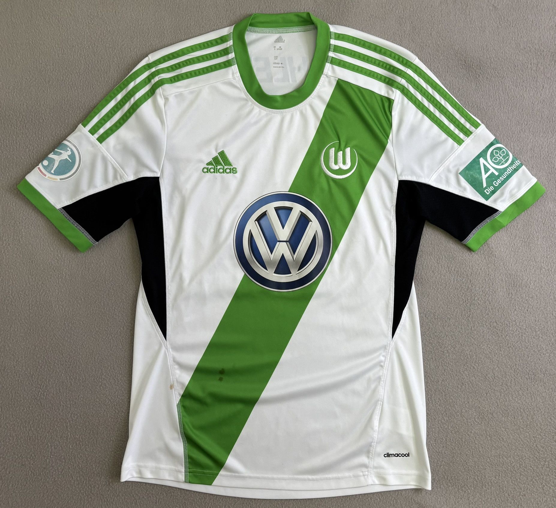Adidas VfL Wolfsburg 2013/2014 Pohlers #26 Adidas Player Issue Size US S / EU 44-46 / 1 - 5 Thumbnail