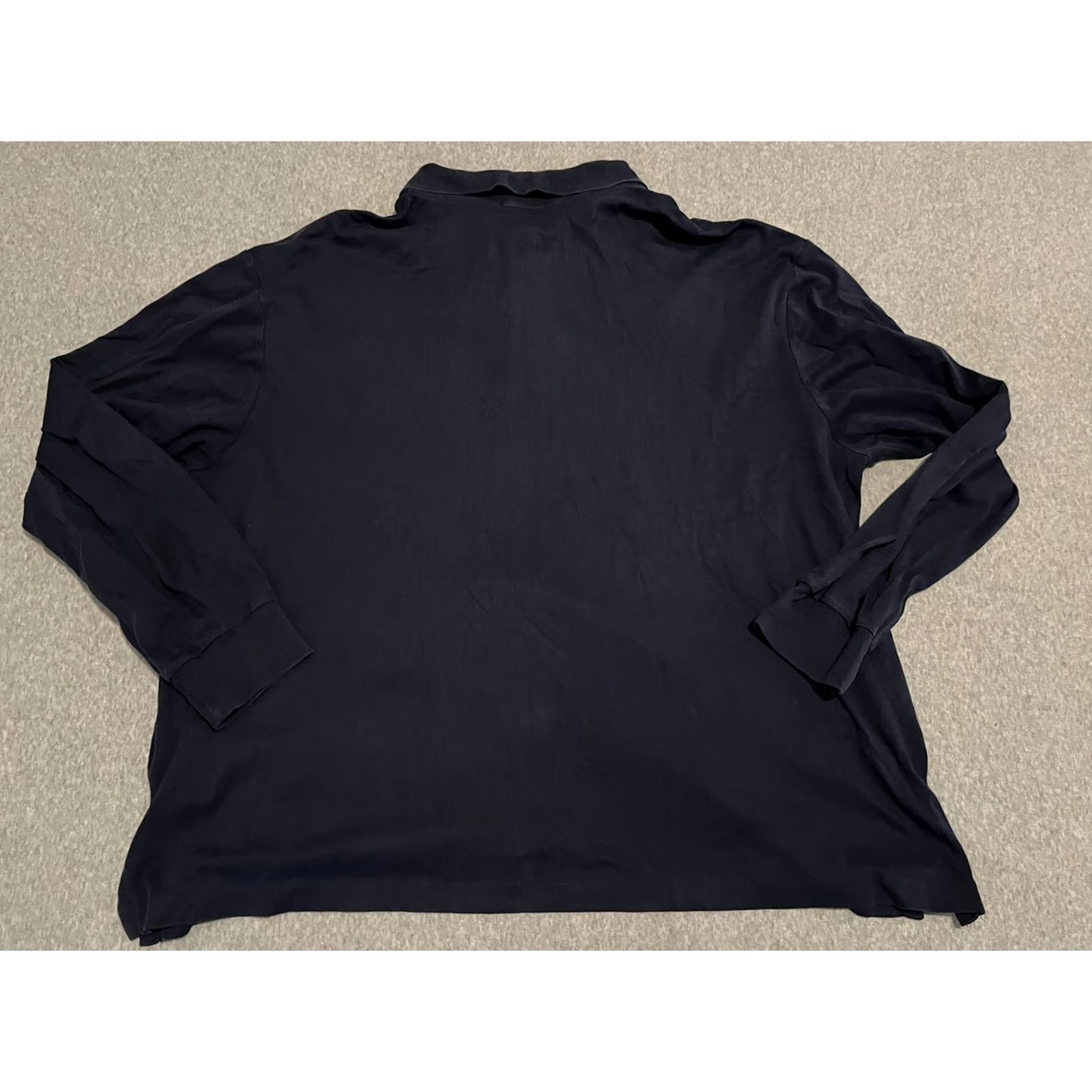Ralph Lauren VINTAGE Polo Ralph Lauren Navy Long Sleeve Polo Shirt Mens 2XB Big & Tall Blue Polo LS Mens 2X Big 2X B&T Size US XXL / EU 58 / 5 - 4 Thumbnail
