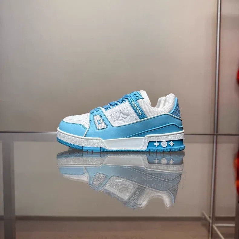 Louis Vuitton Louis Vuitton Trainer New Sky Blue shoes Size US 5.5 / IT 35.5 - 5 Thumbnail