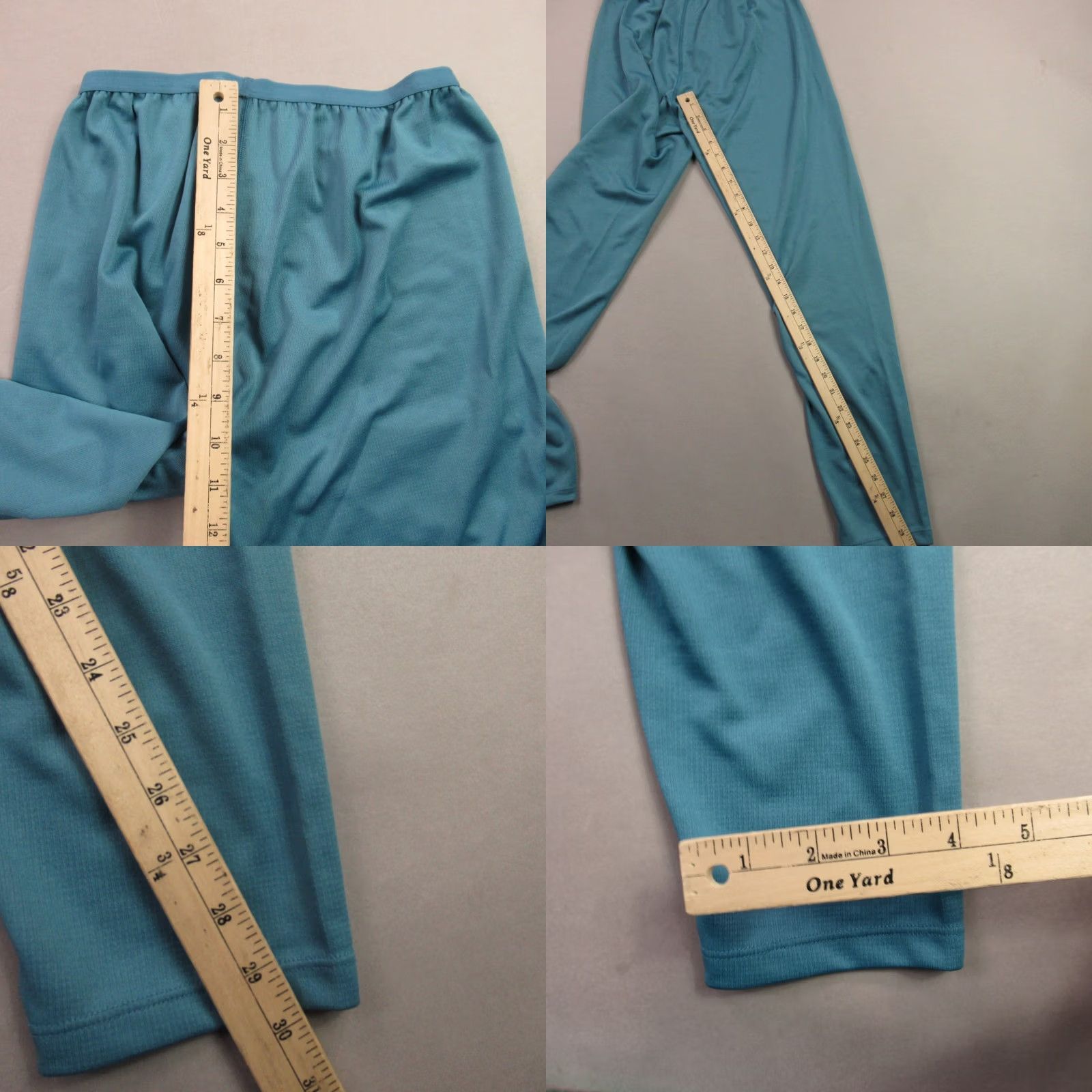 Vintage REI Ankle Womens M Blue Leggings Straight Leg Casual Stretch Gym Lightweight Size 32" / US 10 / IT 46 - 8 Thumbnail