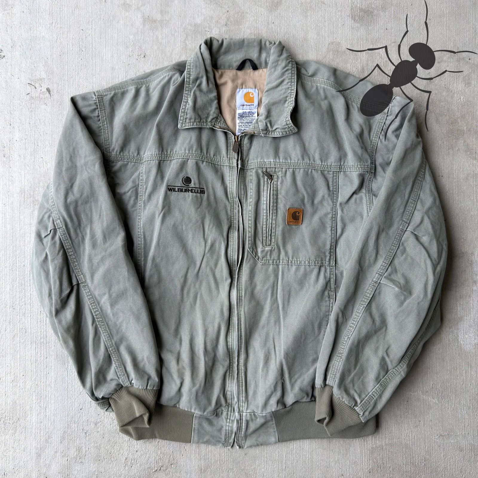 Carhartt × Vintage Carhartt J163 LDN green bomber work wear jacket Size US XL / EU 56 / 4 - 1 Thumbnail