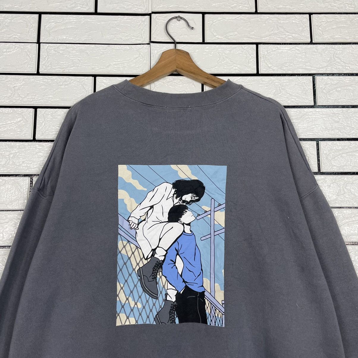 Japanese Brand Japanese Brand Adoon Plain Crewneck Sweatshirt Size US L / EU 52-54 / 3 - 8 Thumbnail