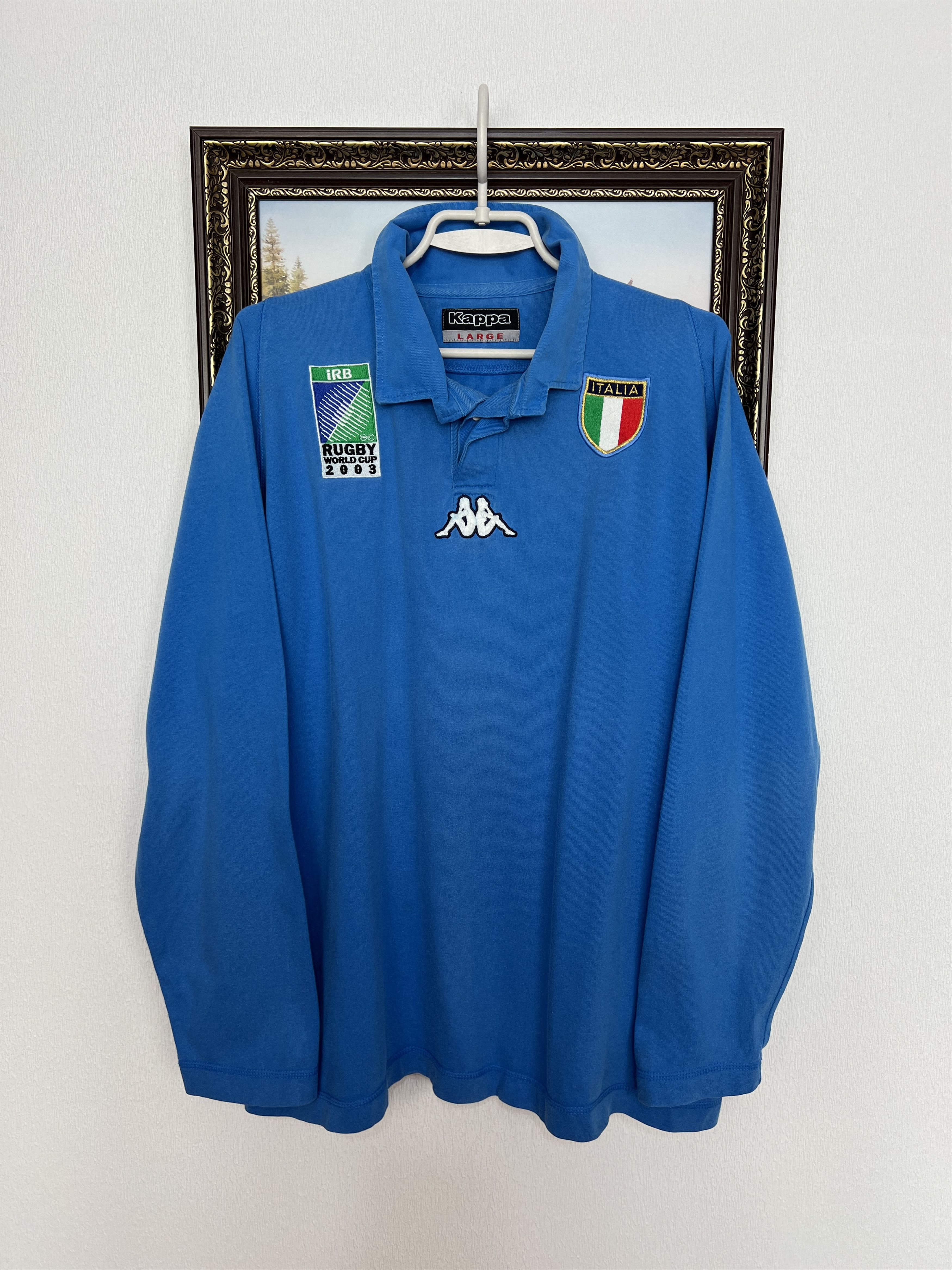 Kappa Italy Rugby World Cup Long Sleeve Jersey Shirt Trikot Size US L / EU 52-54 / 3 - 1 Thumbnail