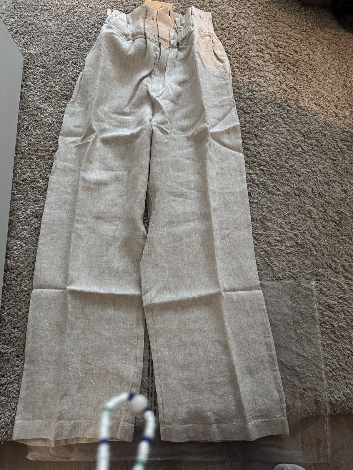 A.Posse Posse Ducky Pant - 100% Linen Pants in natural S Size 27" / US 4 / IT 40 - 4 Thumbnail