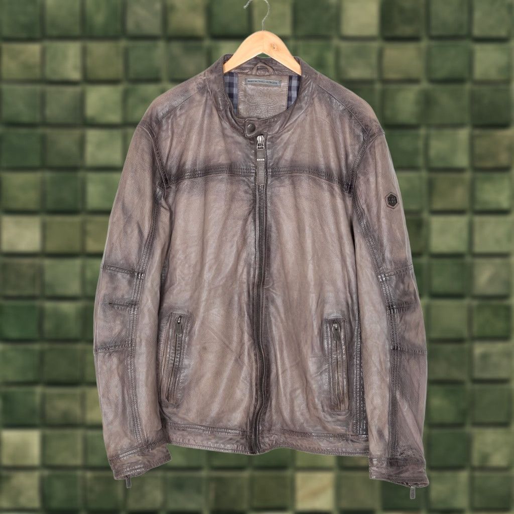 Vintage CAMP DAVID Soft Leather Jacket Men XXL MJ5355 Zip Brown Regular Size XXL Mens Jacket Size US M / EU 48-50 / 2 - 1 Thumbnail