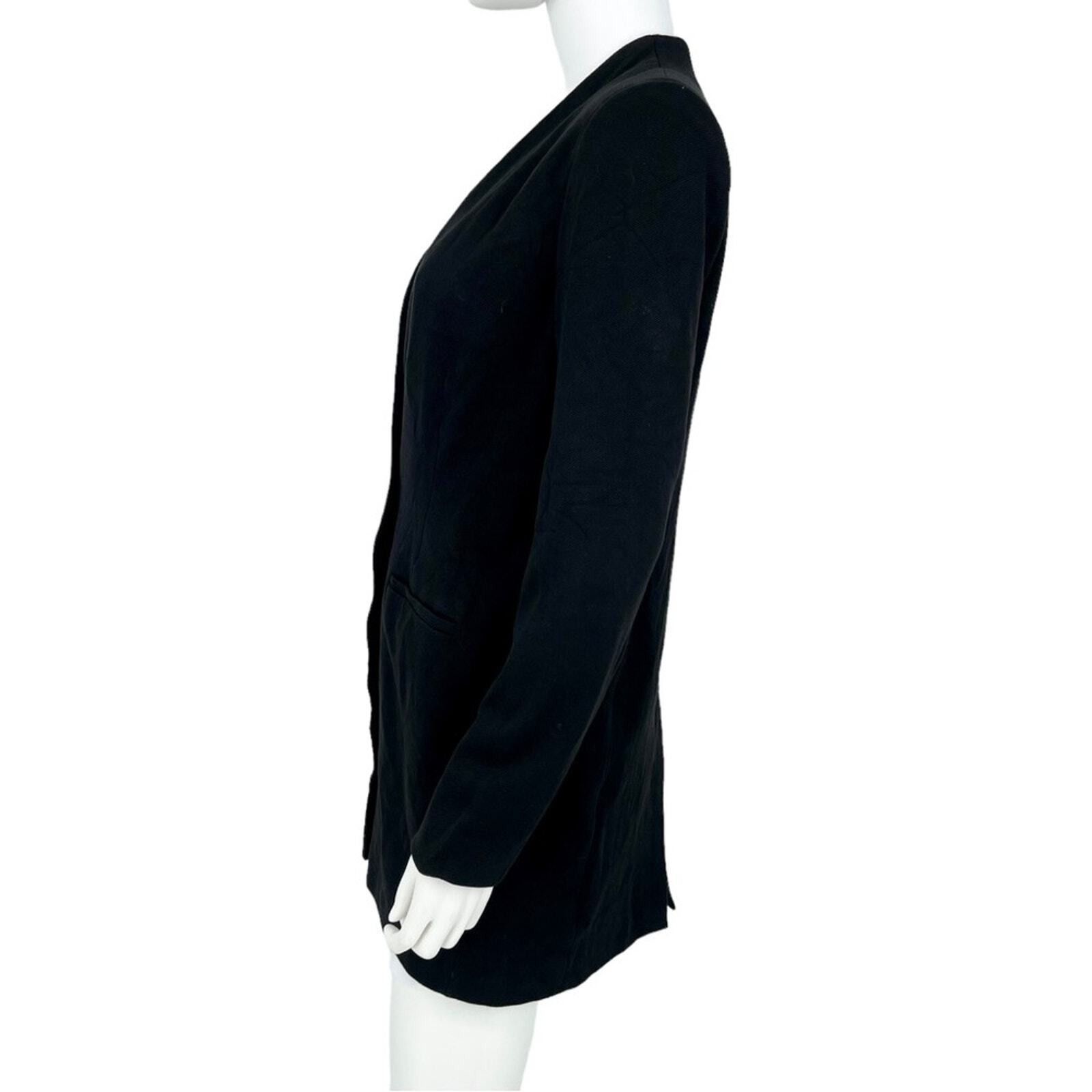 Madewell Madewell Blazer Suit Size 8 Deep V Neck Single Button Black Size M / US 6-8 / IT 42-44 - 4 Thumbnail